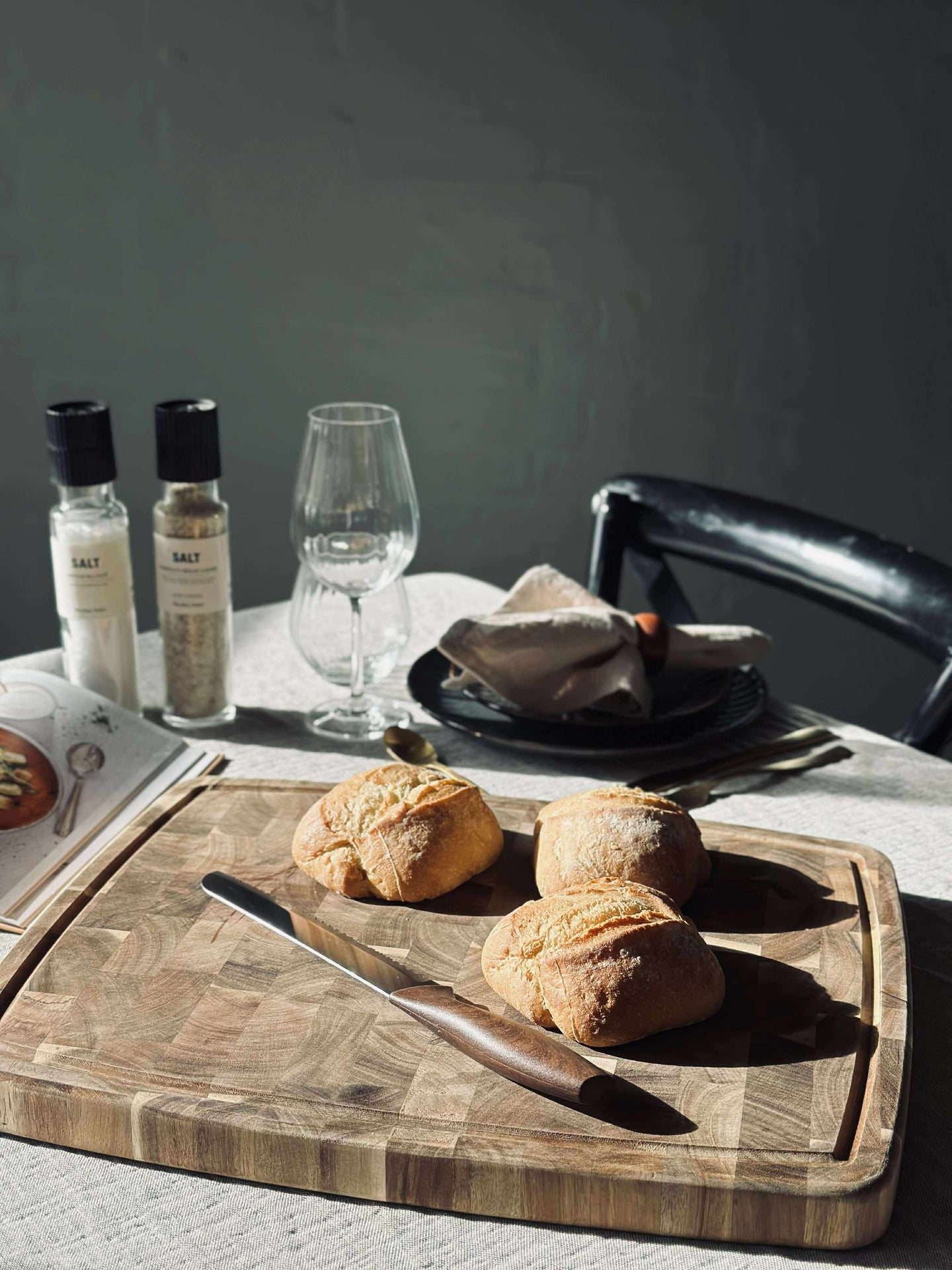 Skjærefjøl med saftrenne