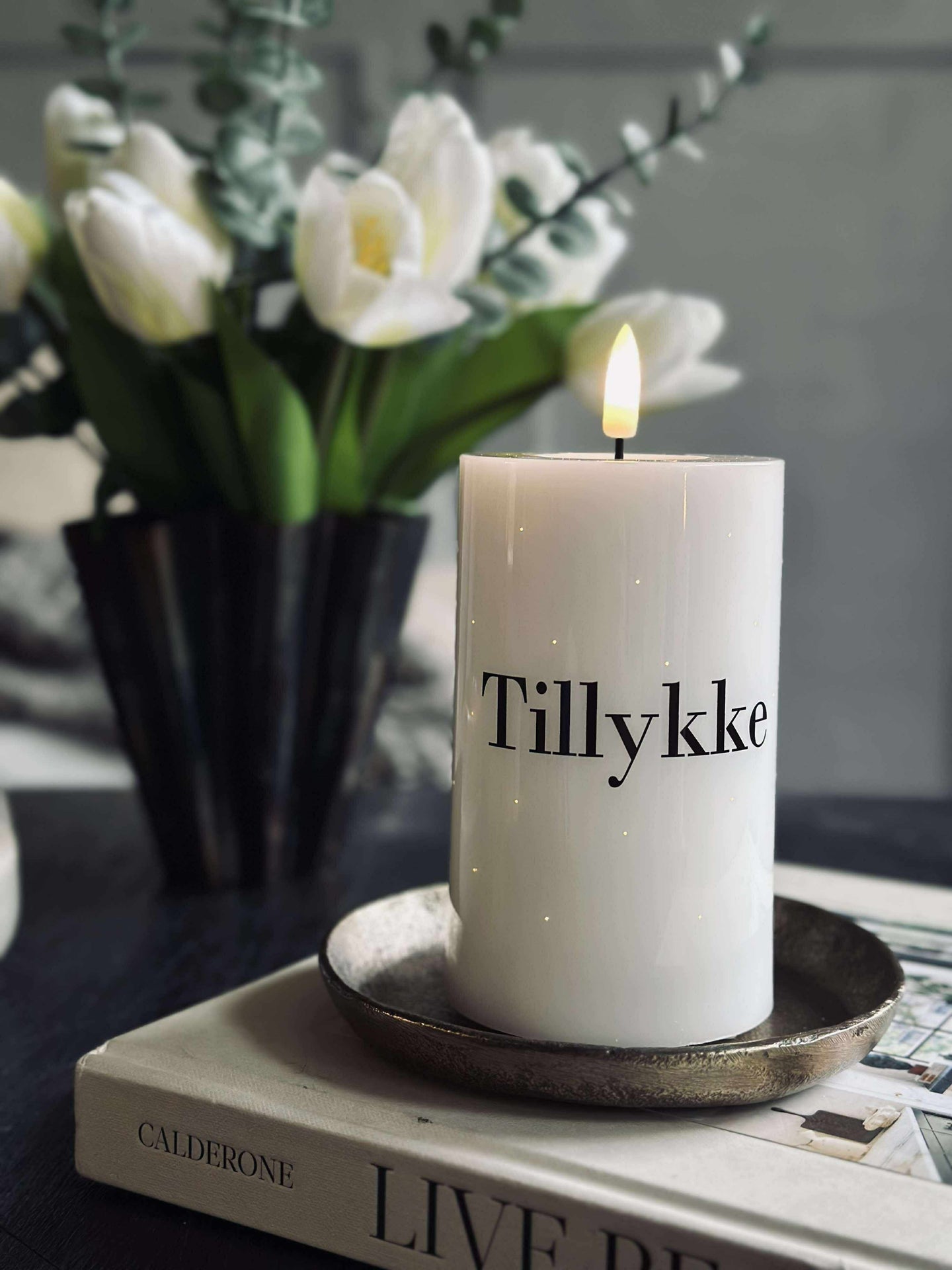 LED blokklys TWINKLE - Gratulerer