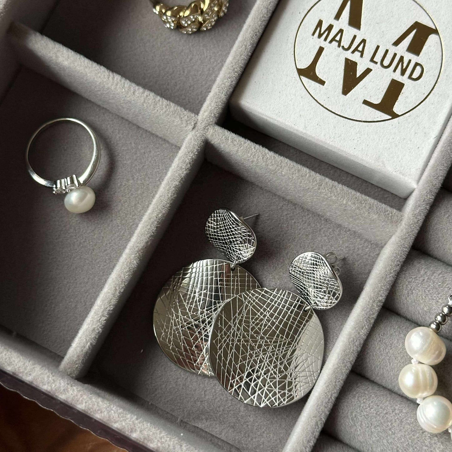 Øreringer ALBERTE - Rustfritt stål