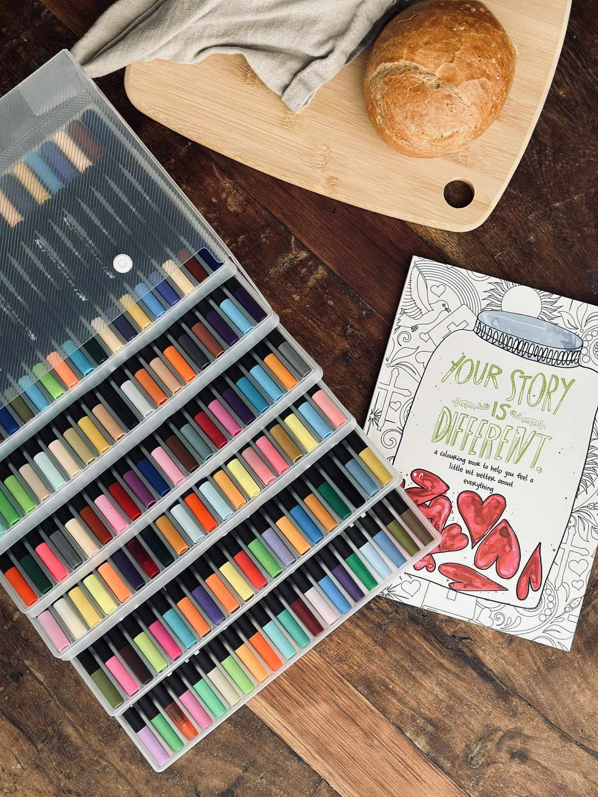 120 Dobbeltendede Vannbaserte Brushpens