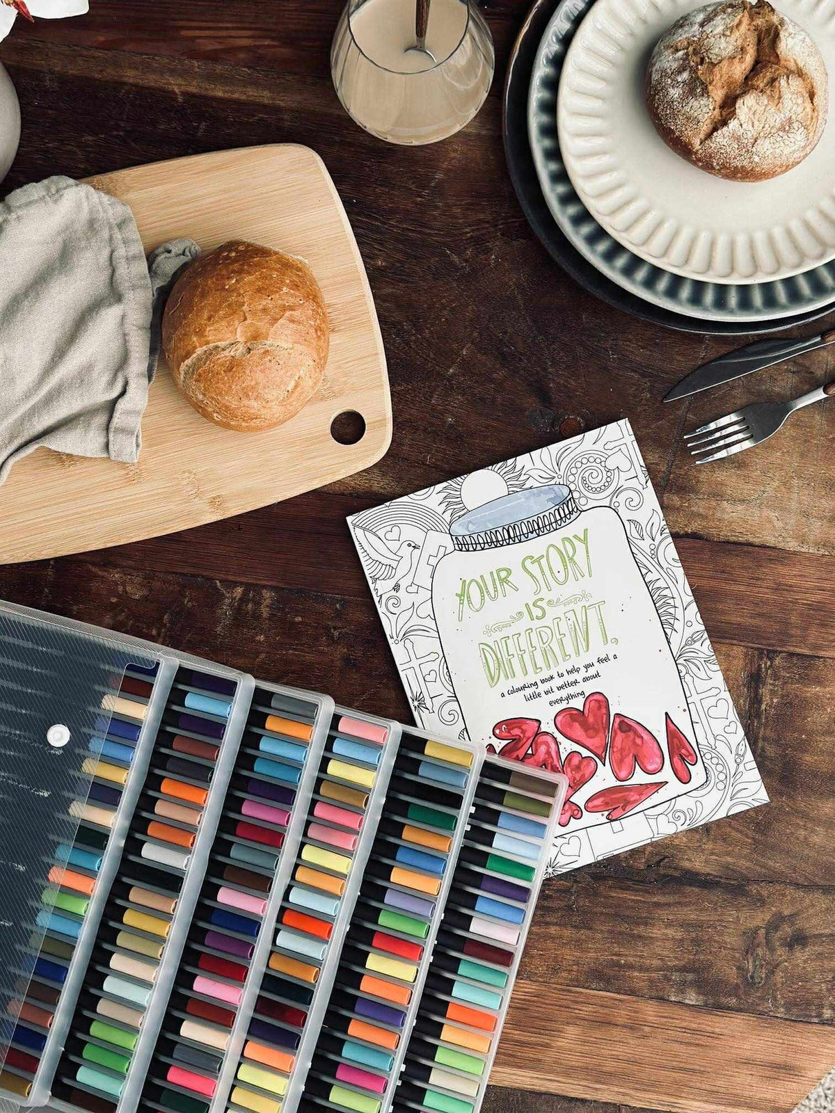 120 Dobbeltendede Vannbaserte Brushpens