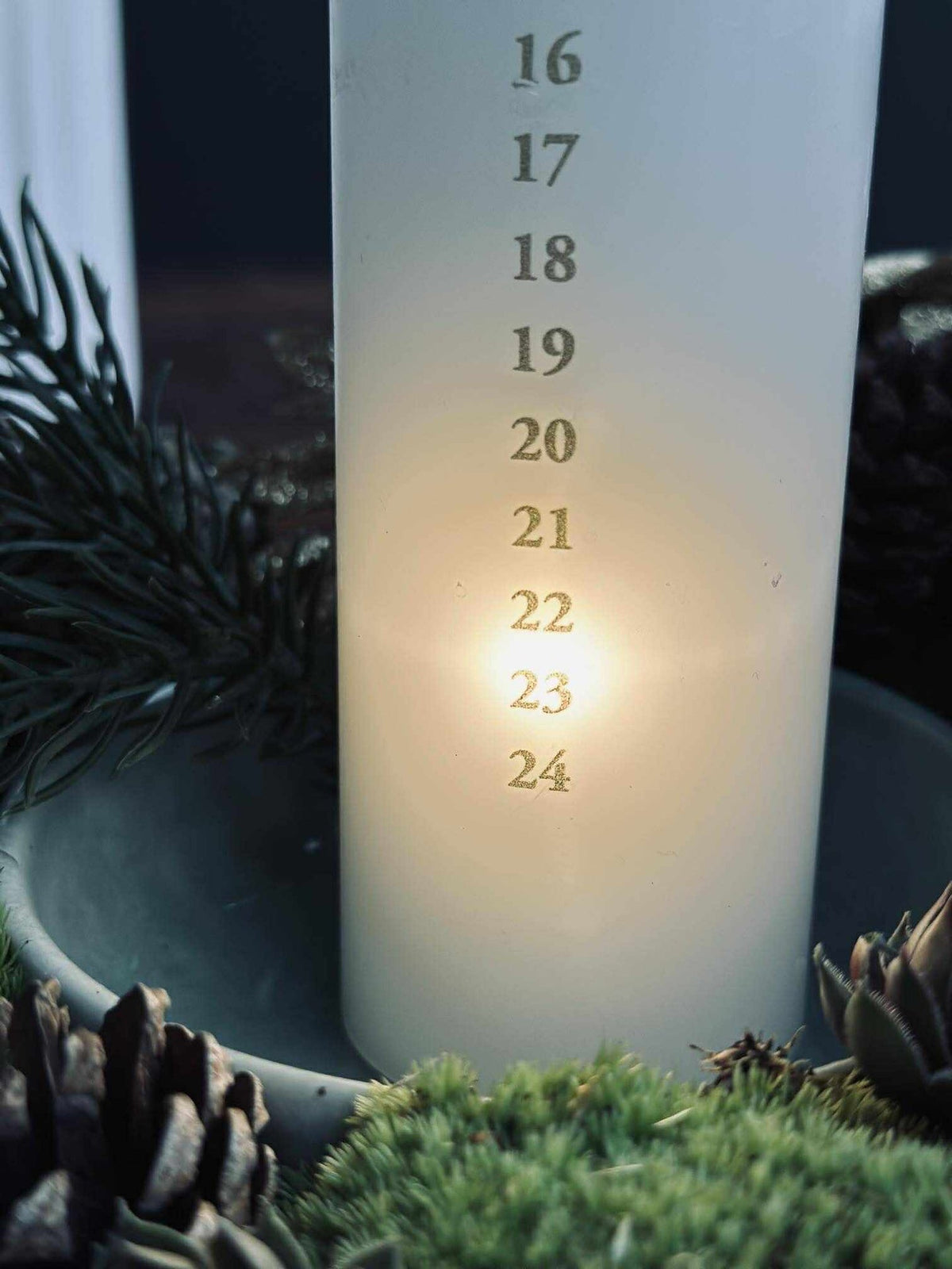 LED kalenderlys inkl. fjernkontroll