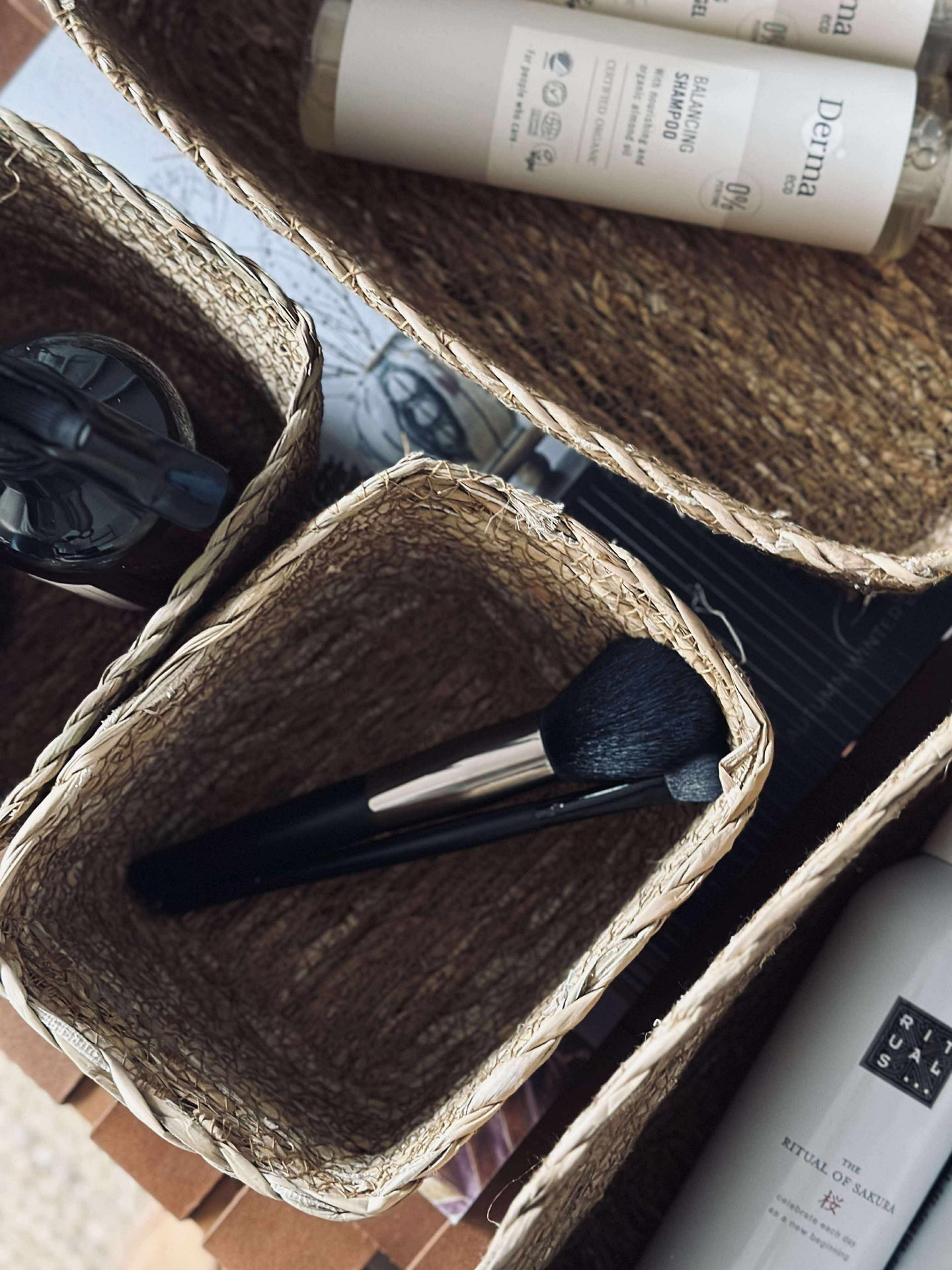 Flettede kurver i sjøgress - Sett med 4 stk