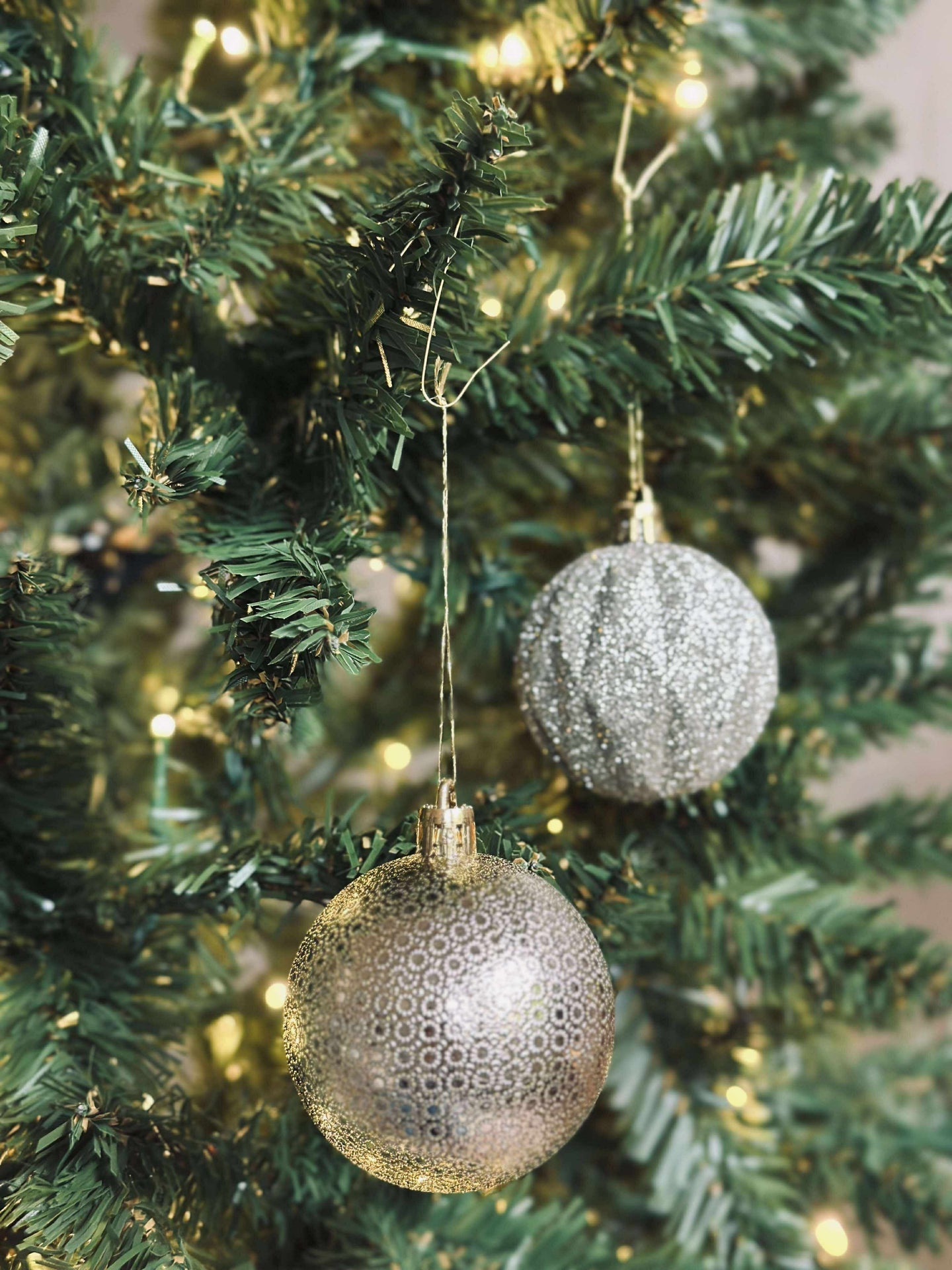 Krok for oppheng av julepynt - Gull