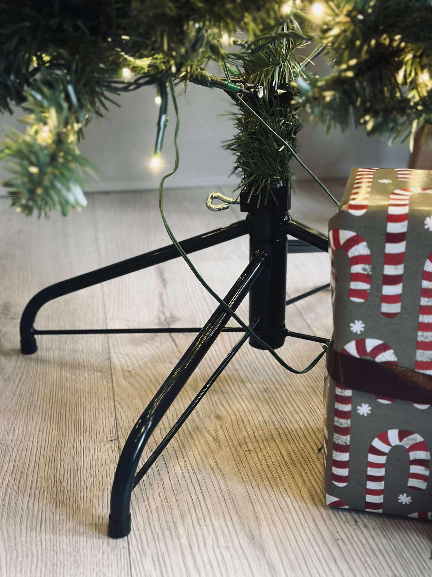 Juletre med lyskjede