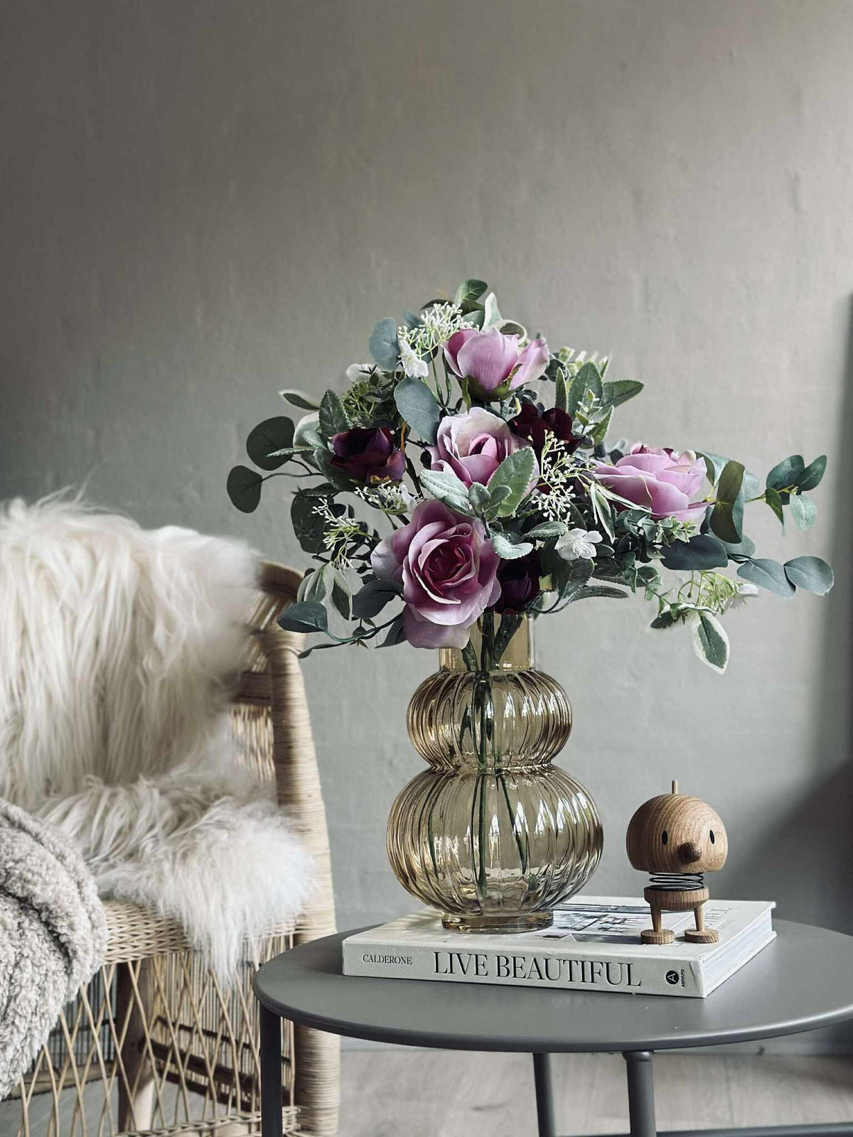 Bukett med roser - Rosa