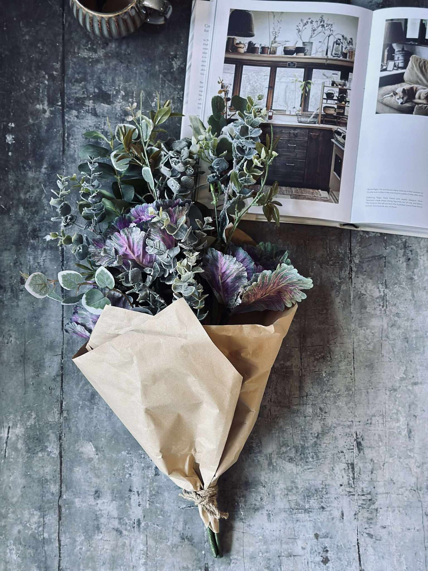 Bukett - Grønn / Lilla