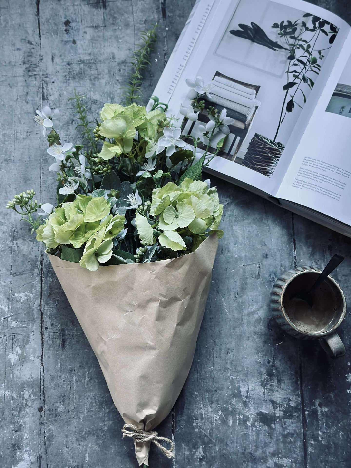 Bukett Hortensia - Lime