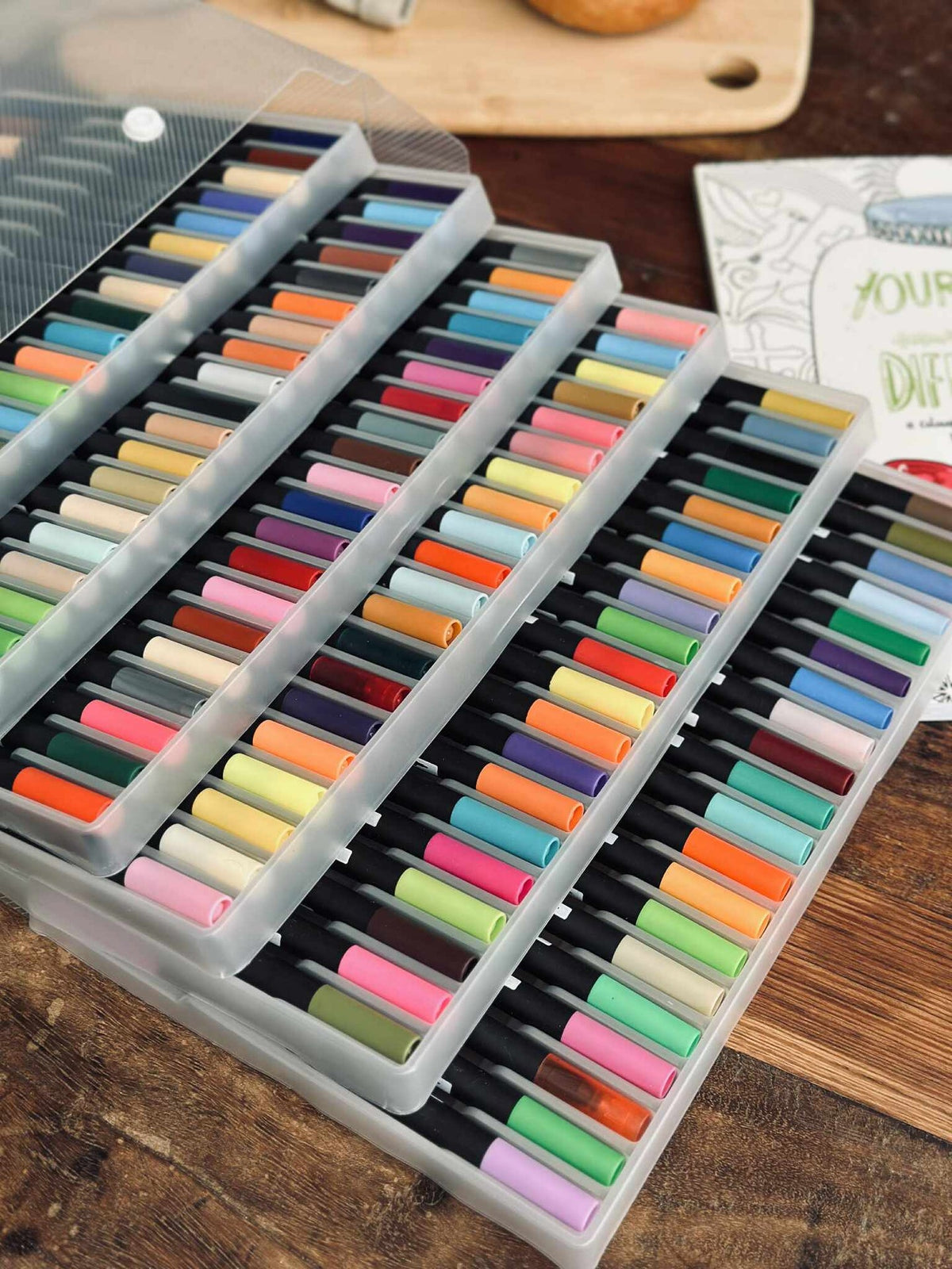 120 Dobbeltendede Vannbaserte Brushpens