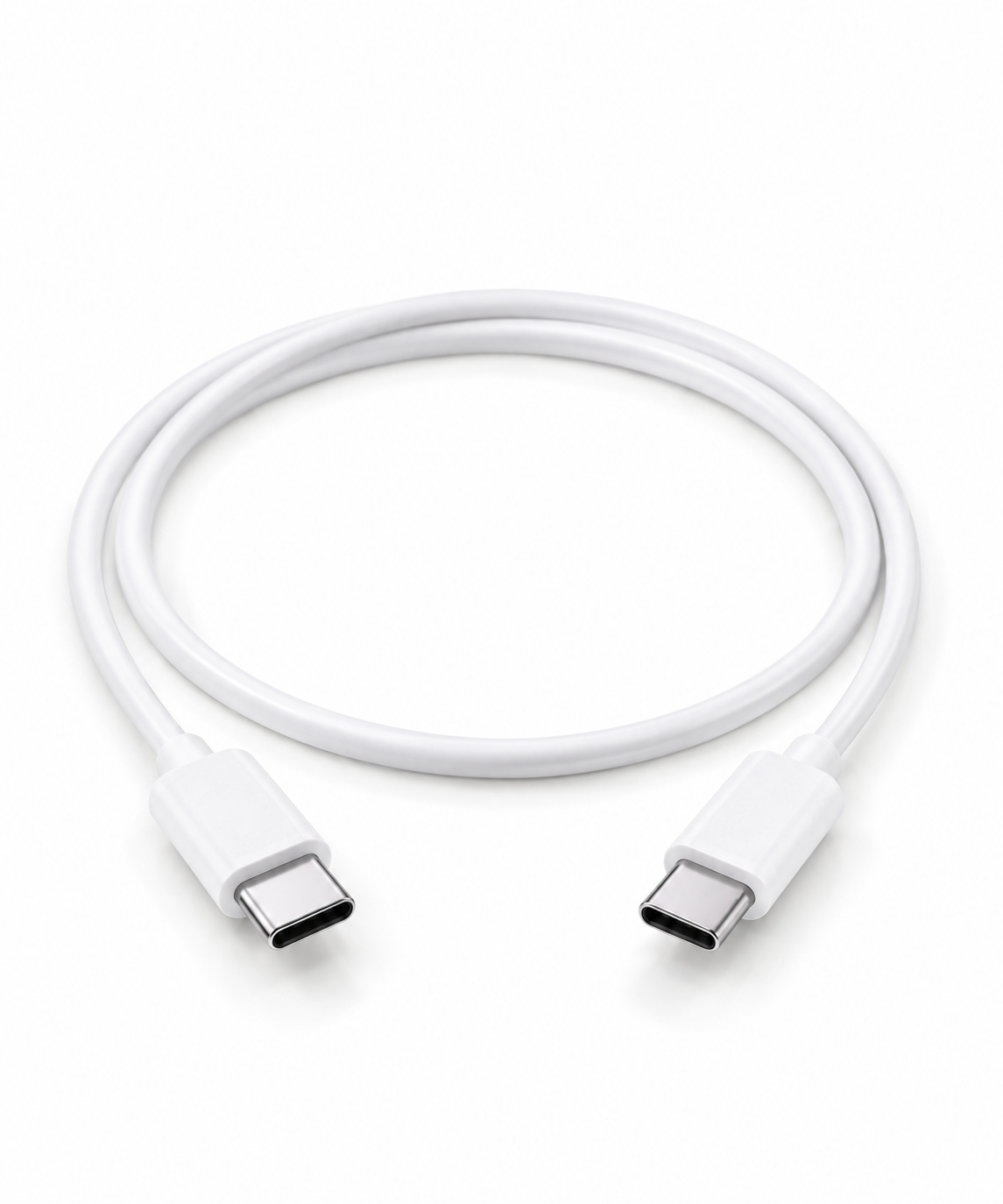 Ladekabel USB-C til USB-C - 1 m hvit