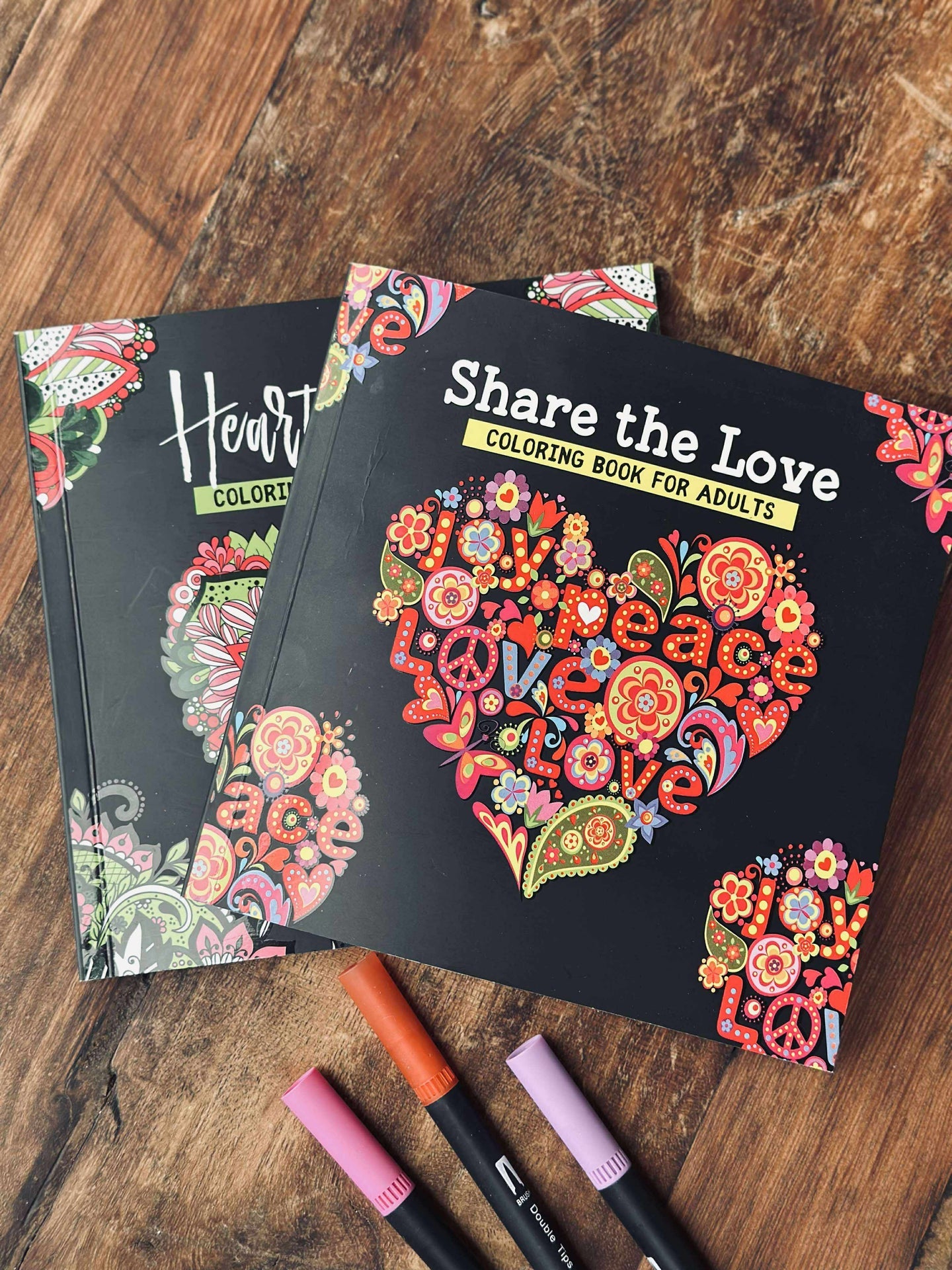 Fargebok for voksne - Hjerter Mix