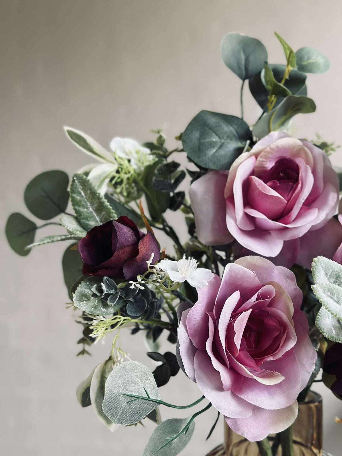 Bukett med roser - Rosa