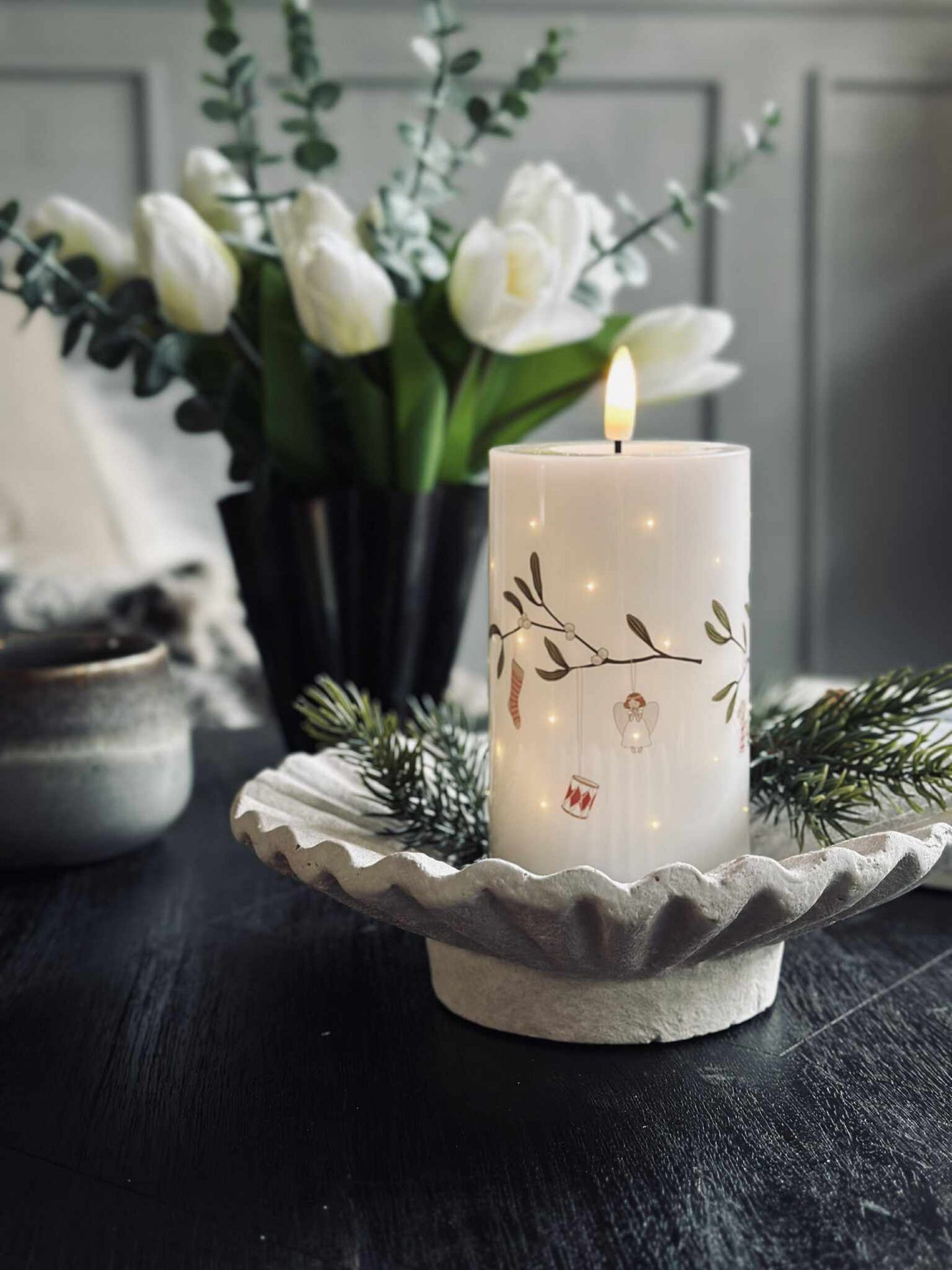 LED Bloklys TWINKLE - Misteltein