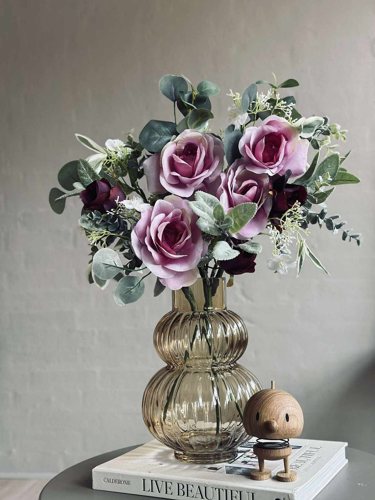 Bukett med roser - Rosa