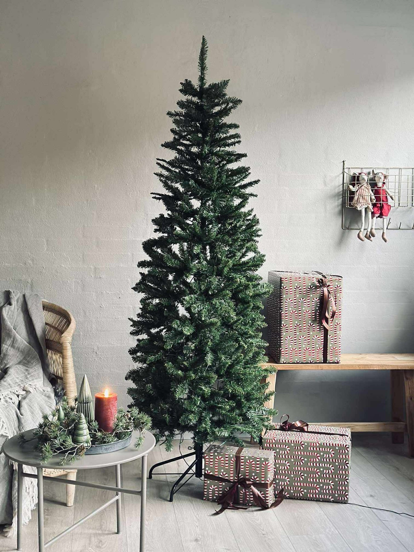 Juletre med lyskjede