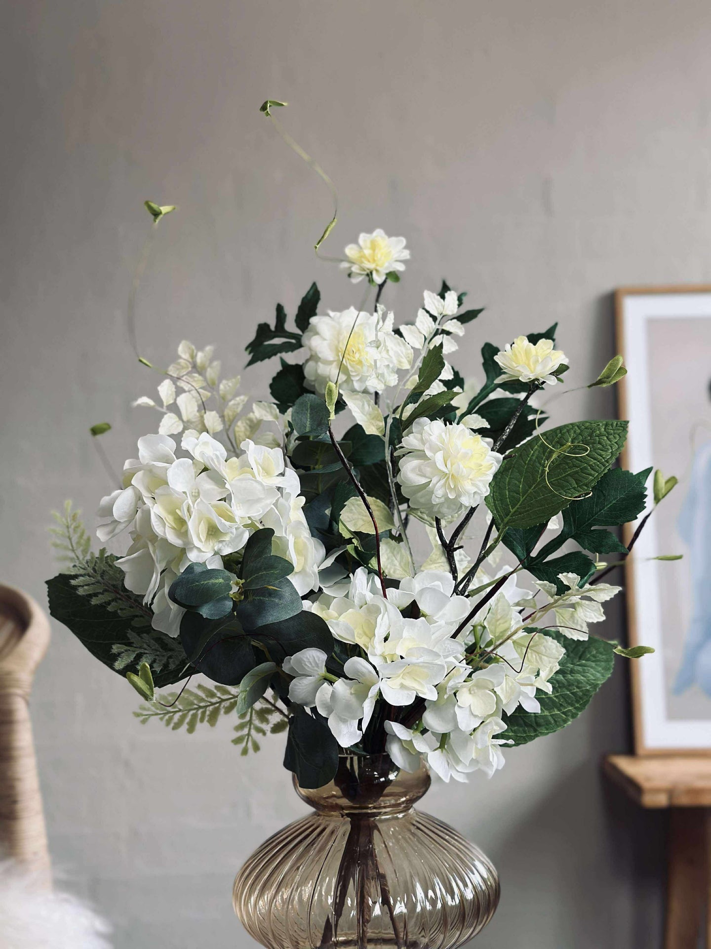 Bukett Hortensia - Hvit