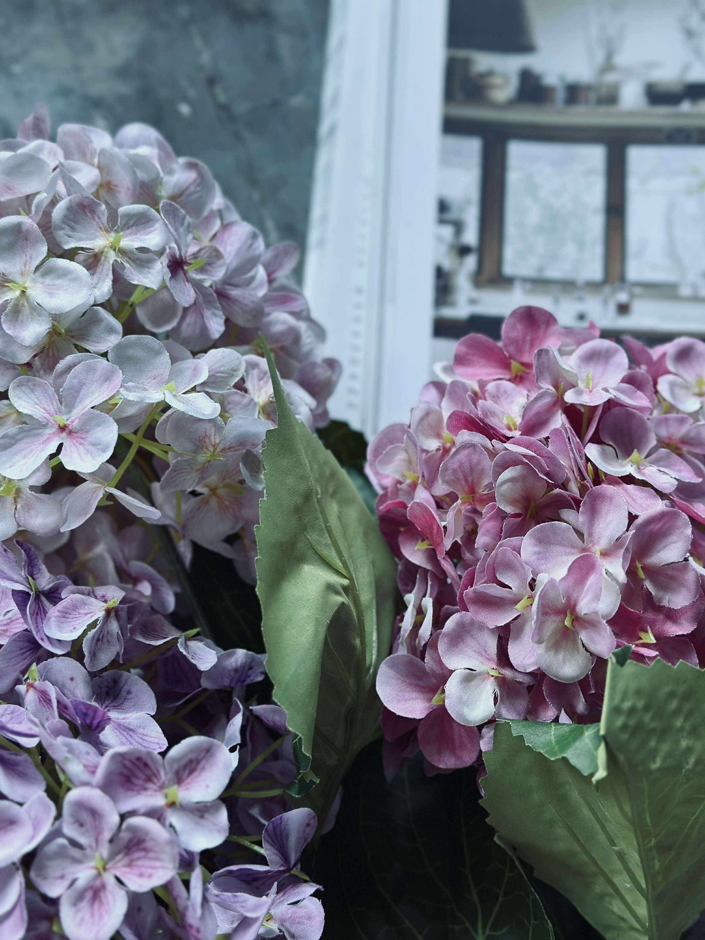Bukett - Hortensia rosa / lilla