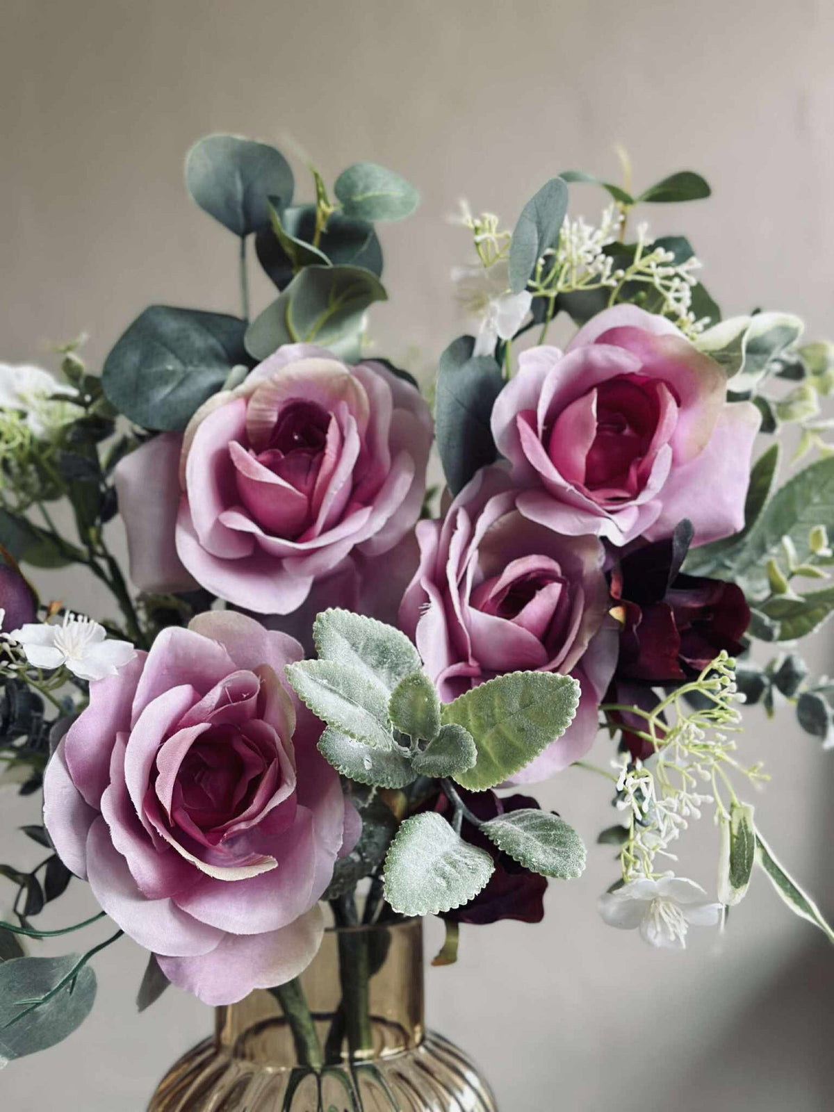 Bukett med roser - Rosa