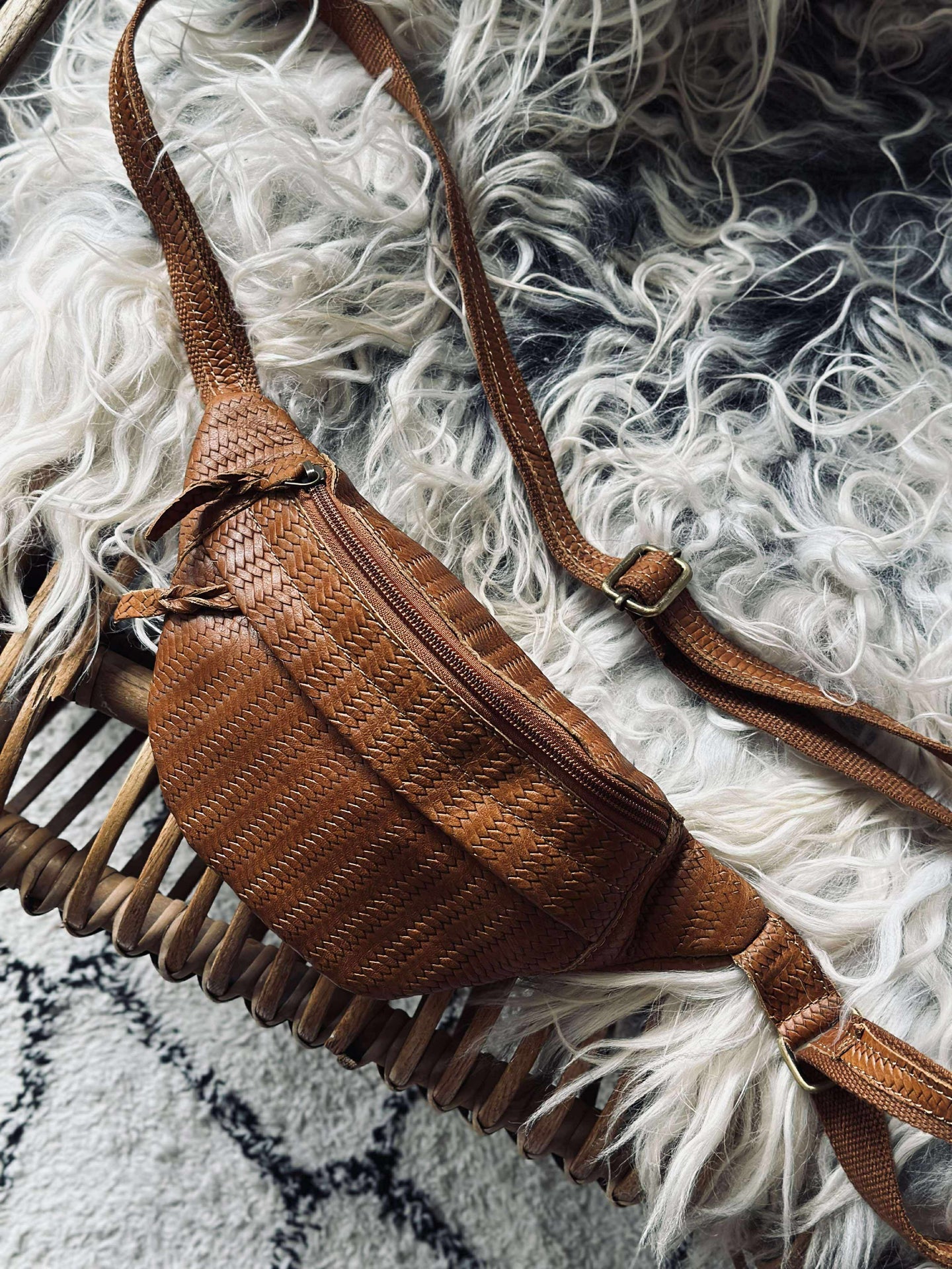 Bumbag Tasha - Cognac-flett