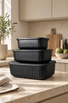 Oppbevaringsbokser Black – Sett med 3 stk.