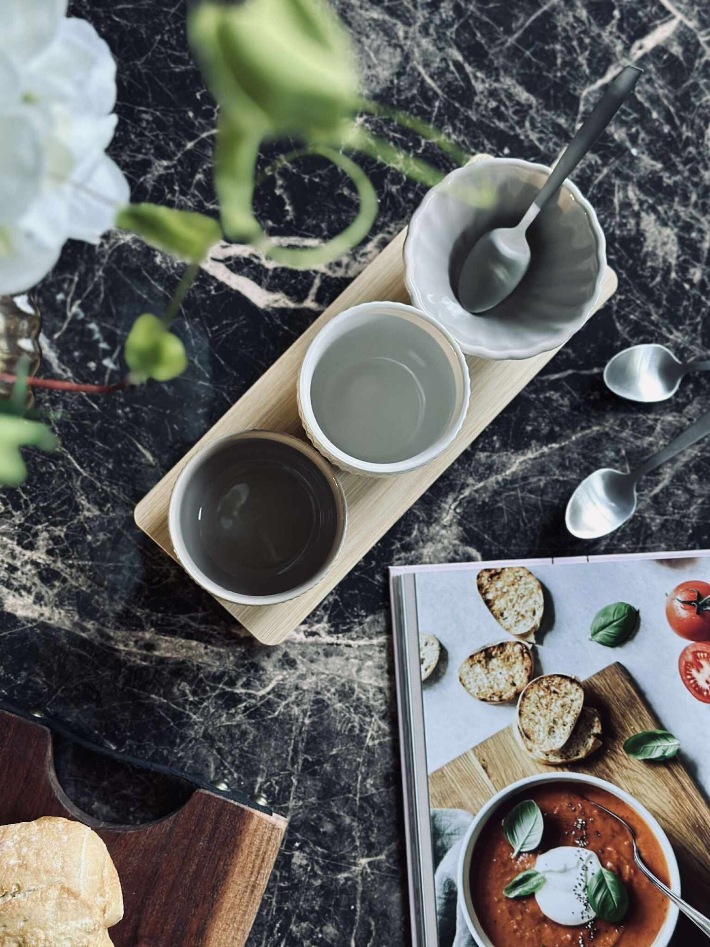 Tapas - 3 skåler og fat