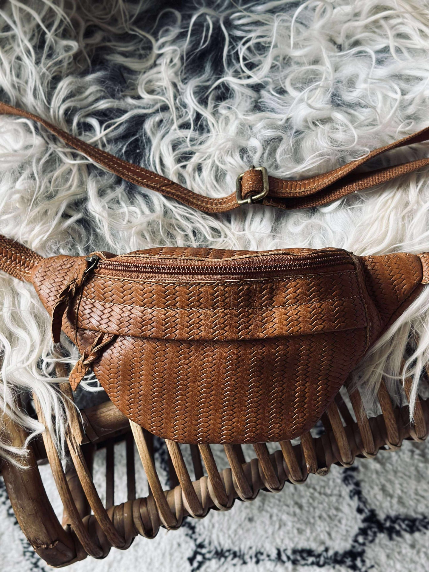 Bumbag Tasha - Cognac-flett