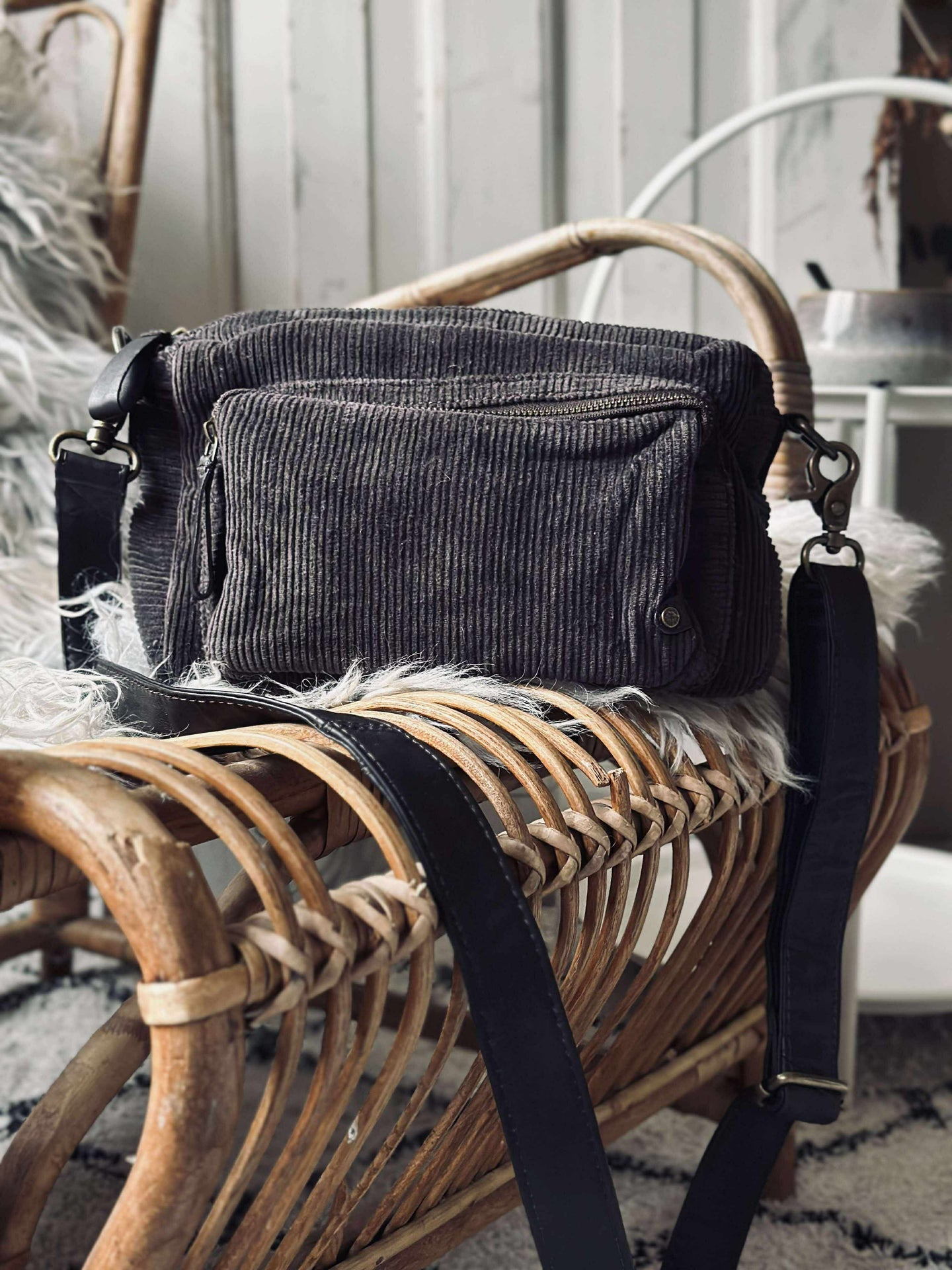 Crossbody Brun fløyel