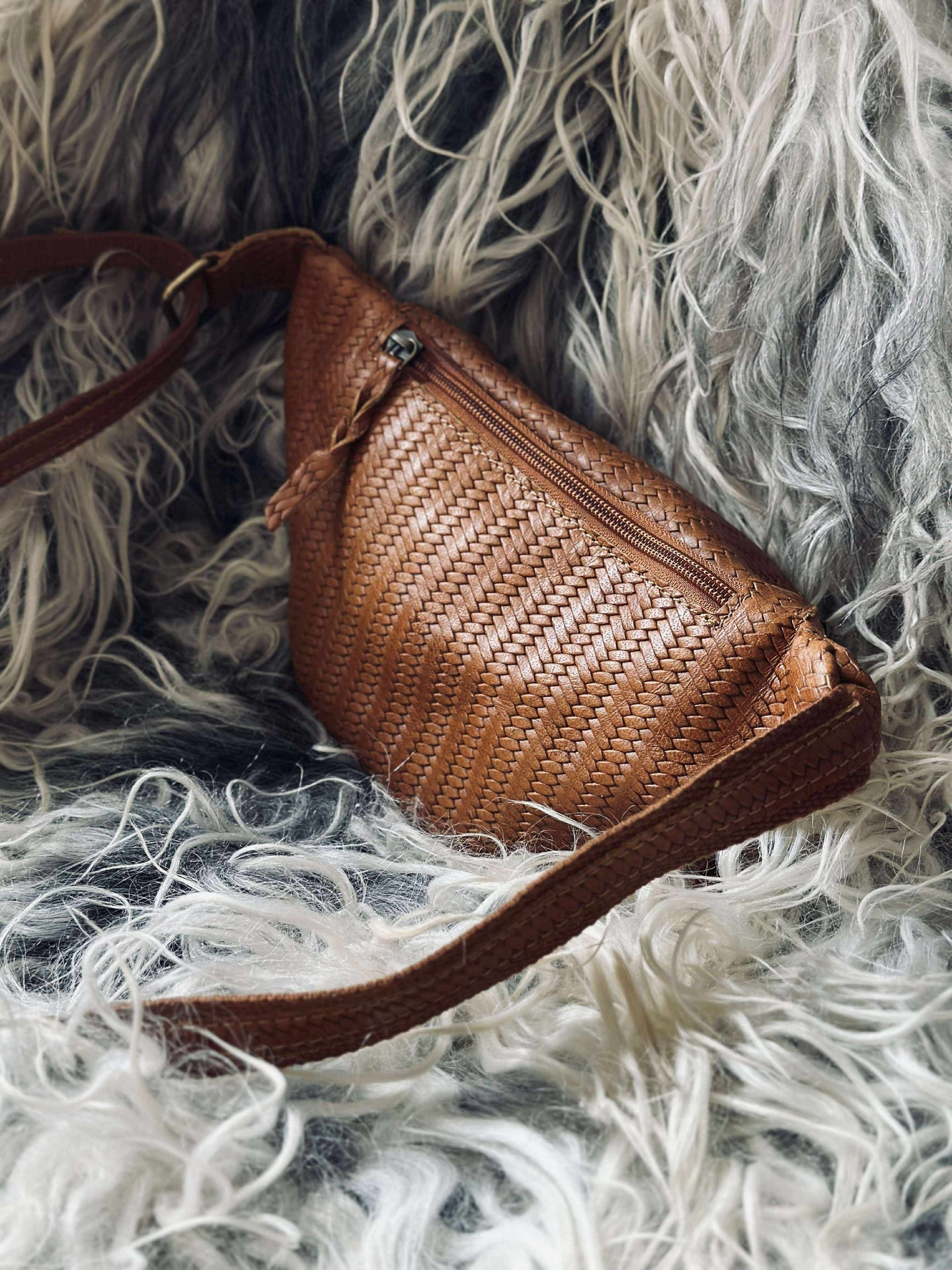 Bumbag Tasha - Cognac-flett
