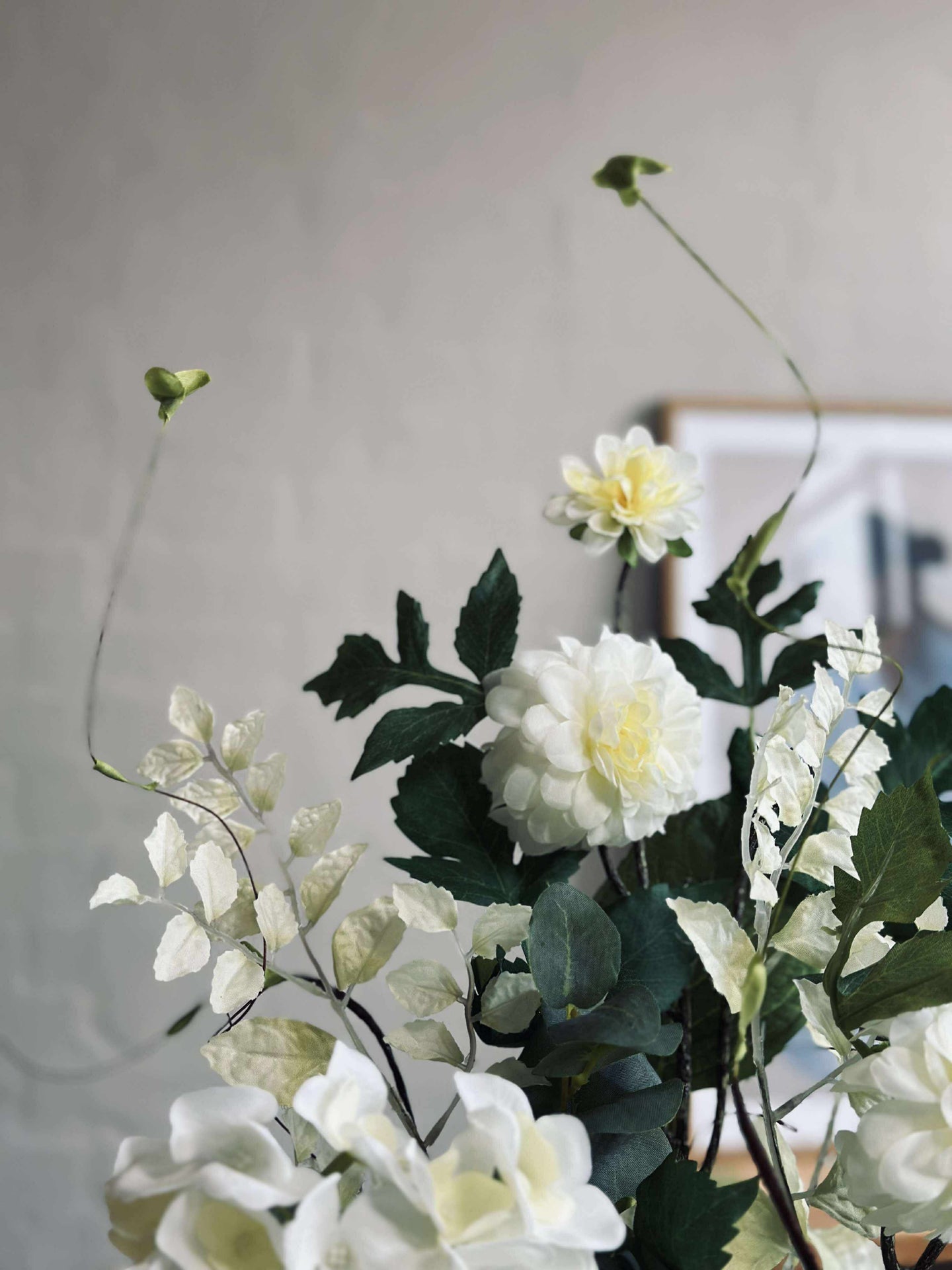 Bukett Hortensia - Hvit