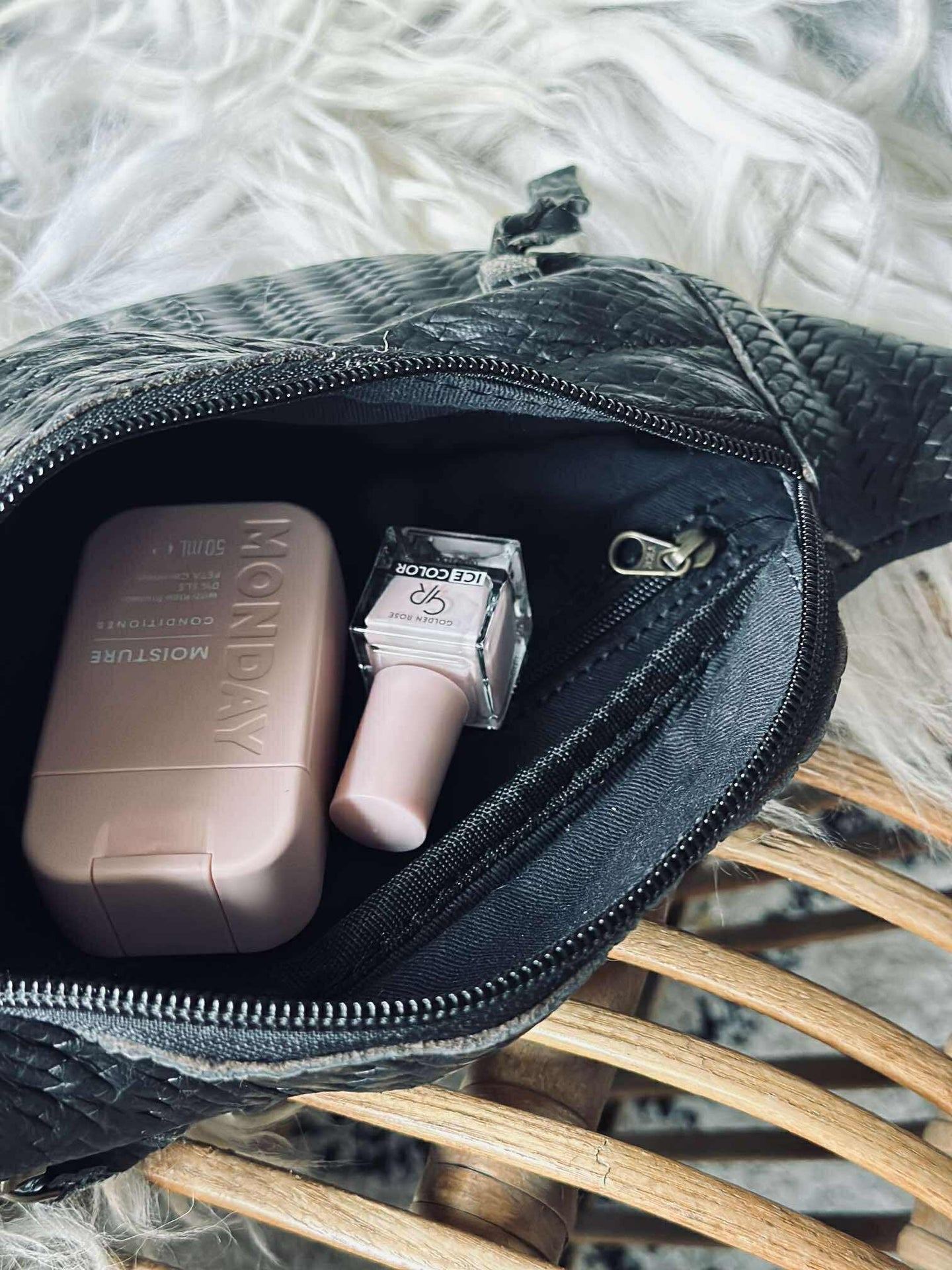 Bumbag Tasha - Svart flette
