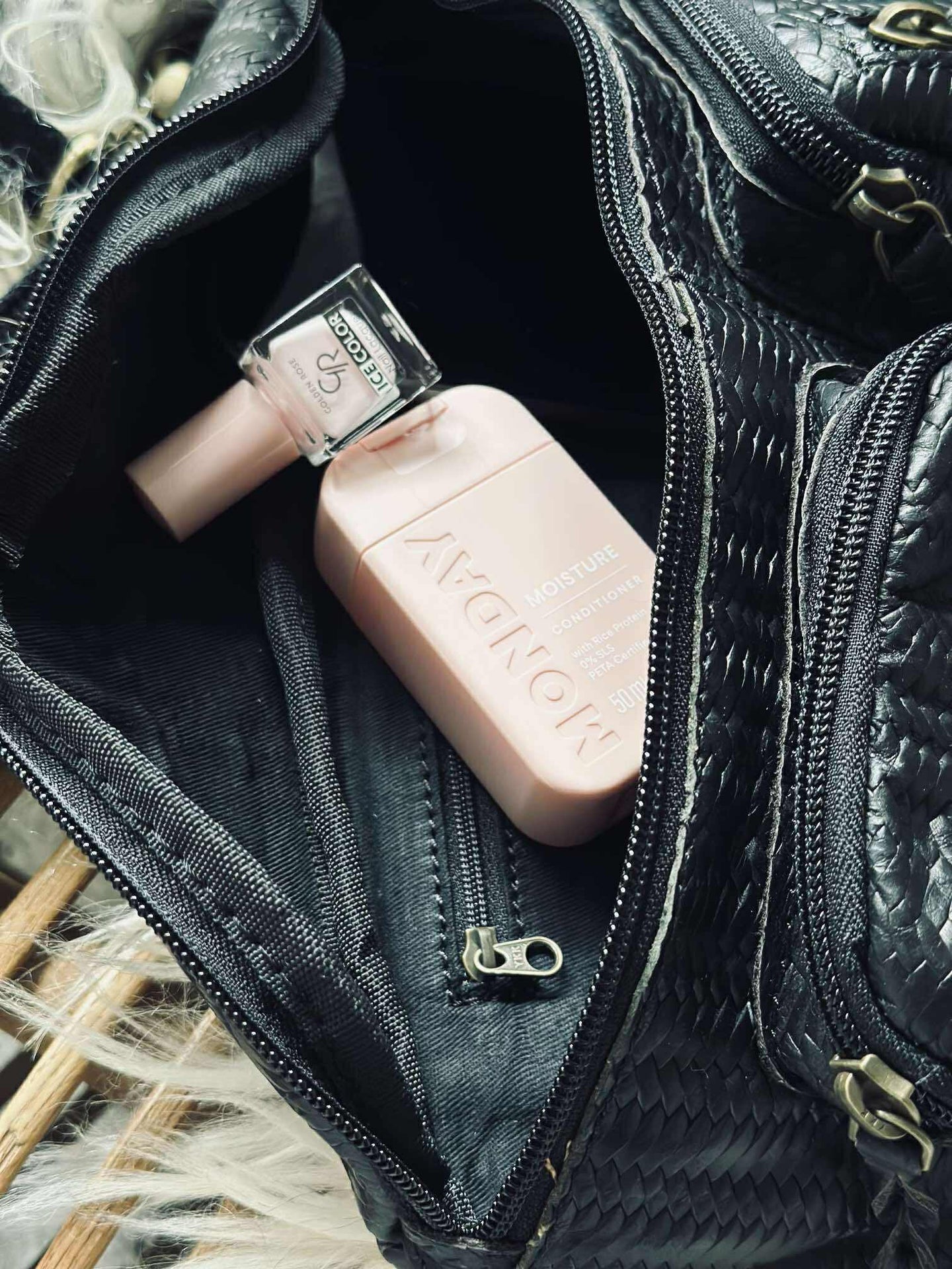 Bumbag Kaya - Svart flette