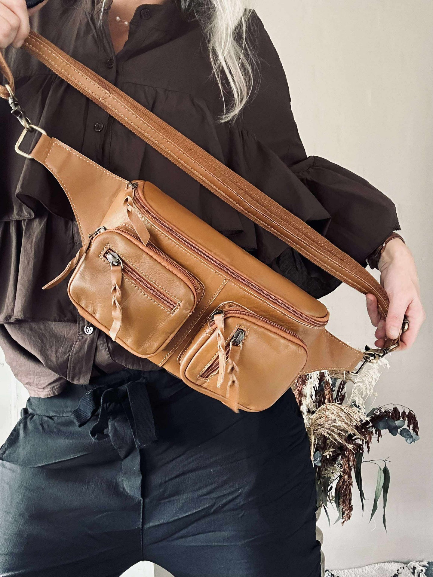 Bumbag Kaya - Cognac