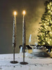 LED stakelys 2 stk - Juletre gull
