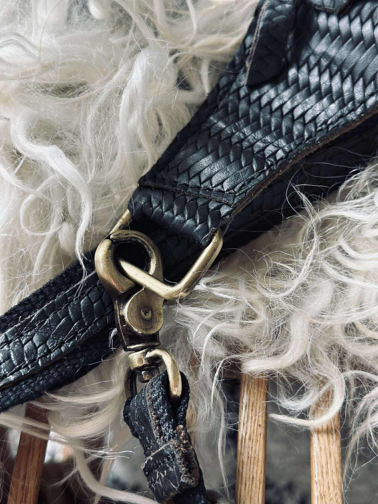 Bumbag Kaya - Svart flette