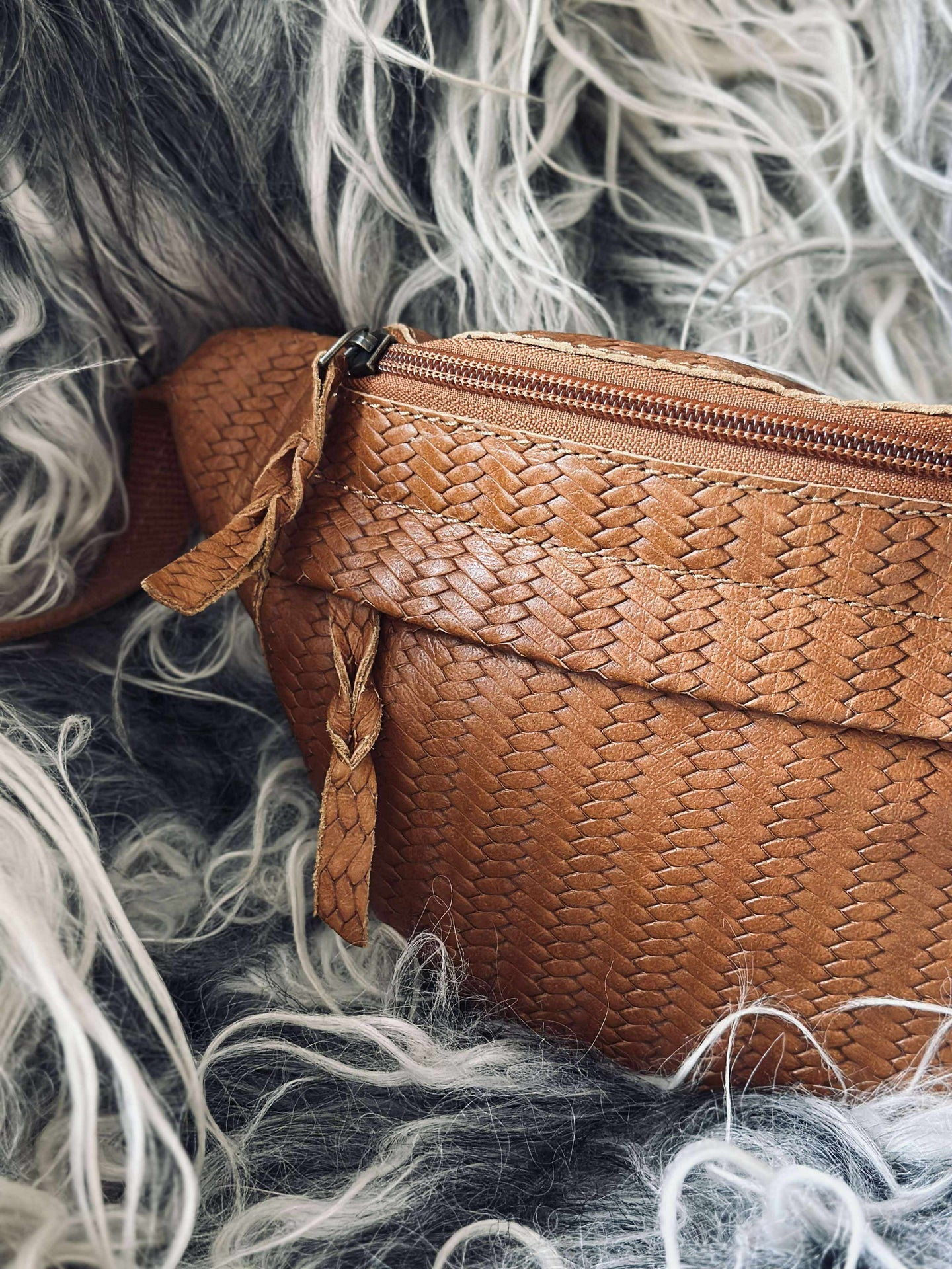 Bumbag Tasha - Cognac-flett