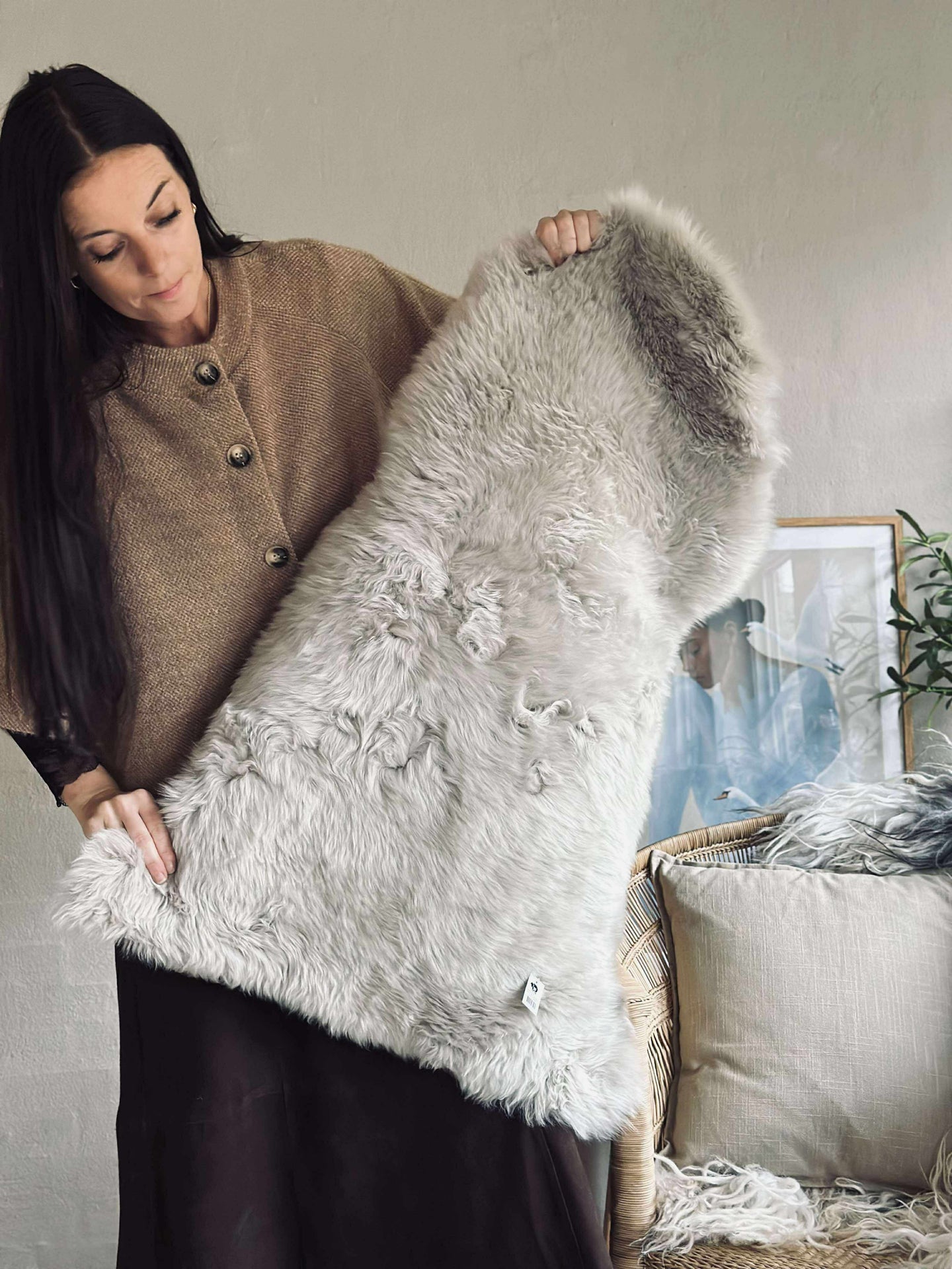 Lammeskinn Beige MIKS