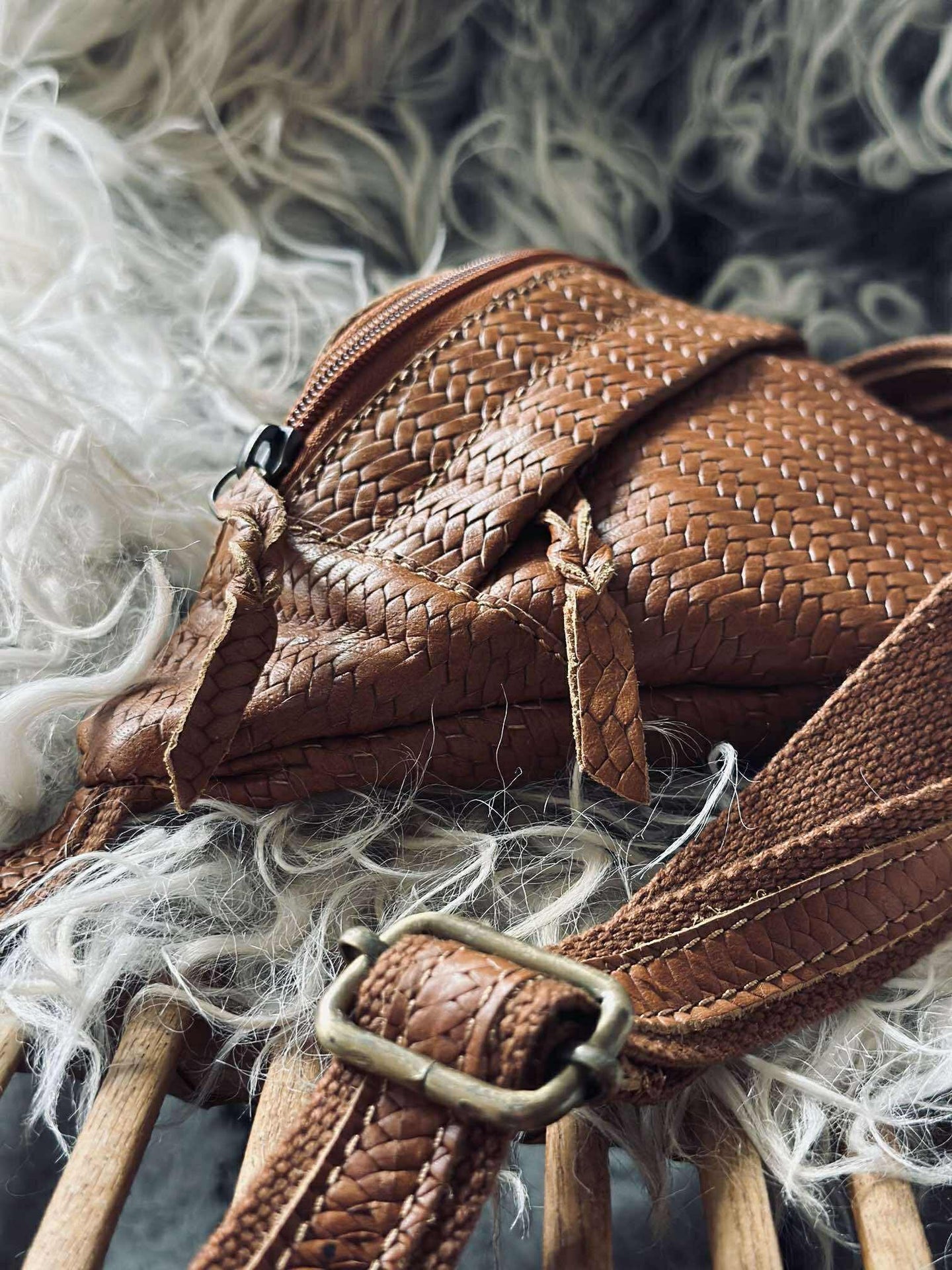Bumbag Tasha - Cognac-flett
