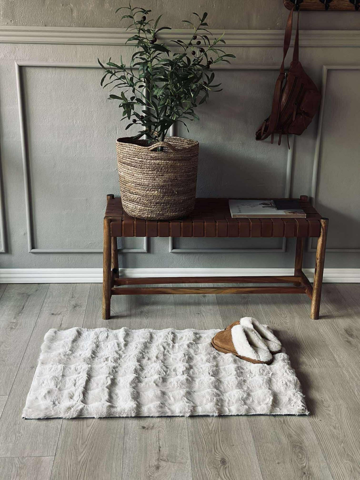 Gulvteppe Plys - 60x90 Beige