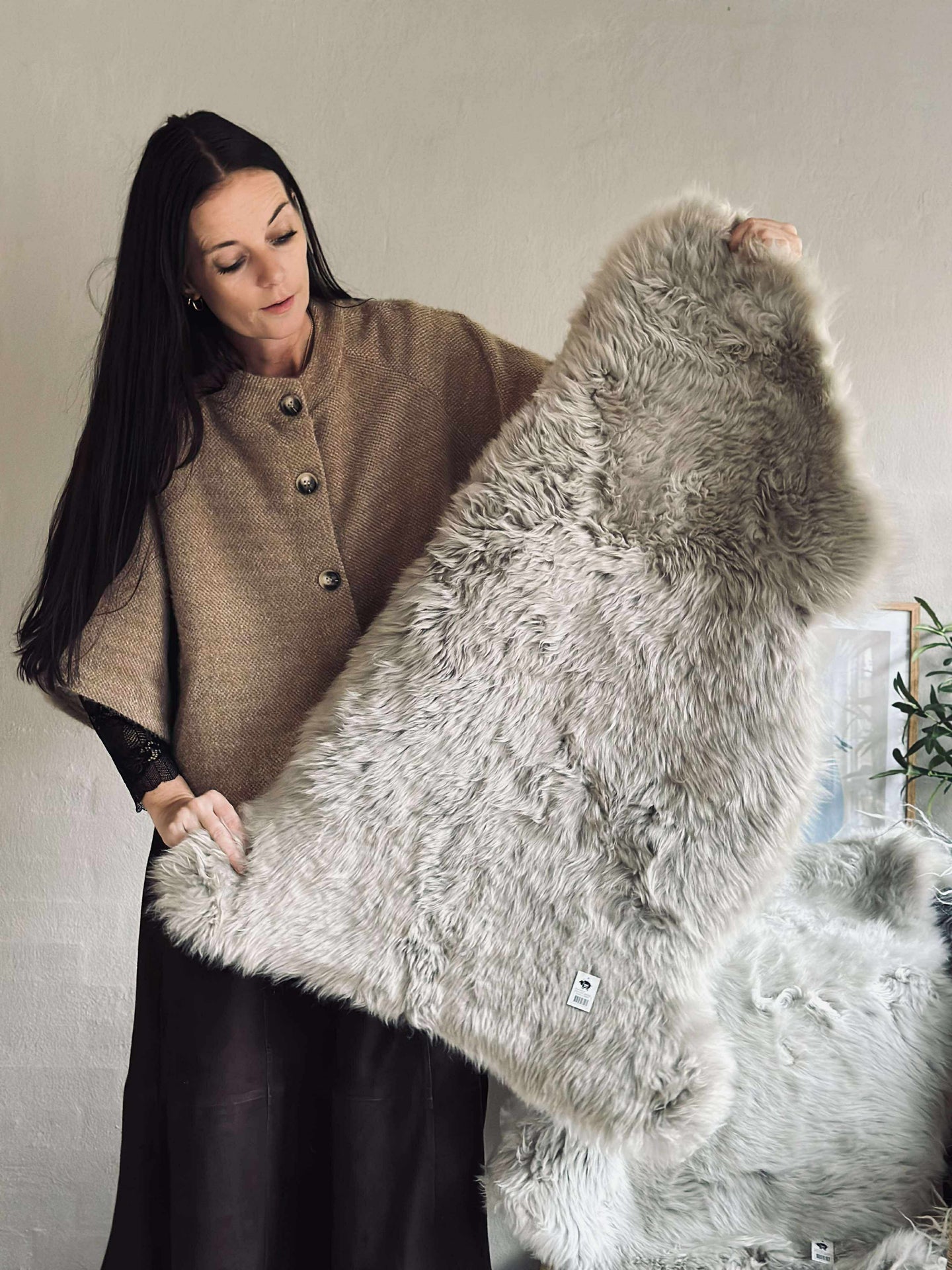 Lammeskinn Beige MIKS