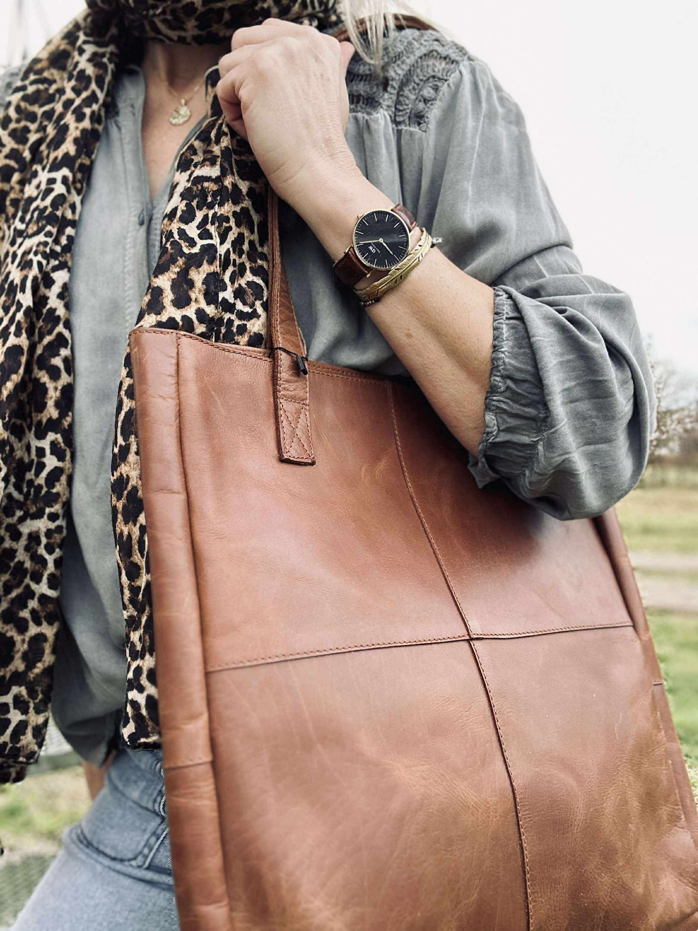 Shopper Tayler cognac