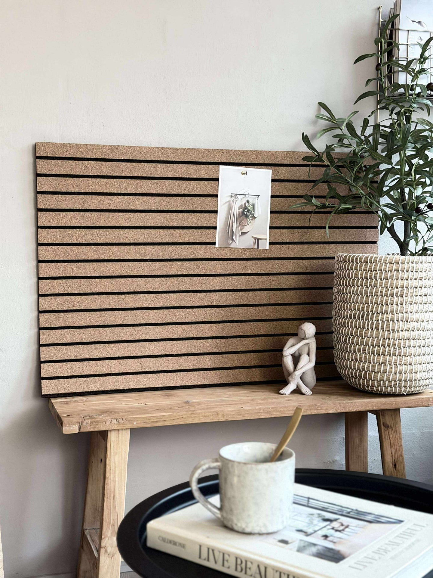 Korkplate med paneleffekt NEW Light - Støydempende
