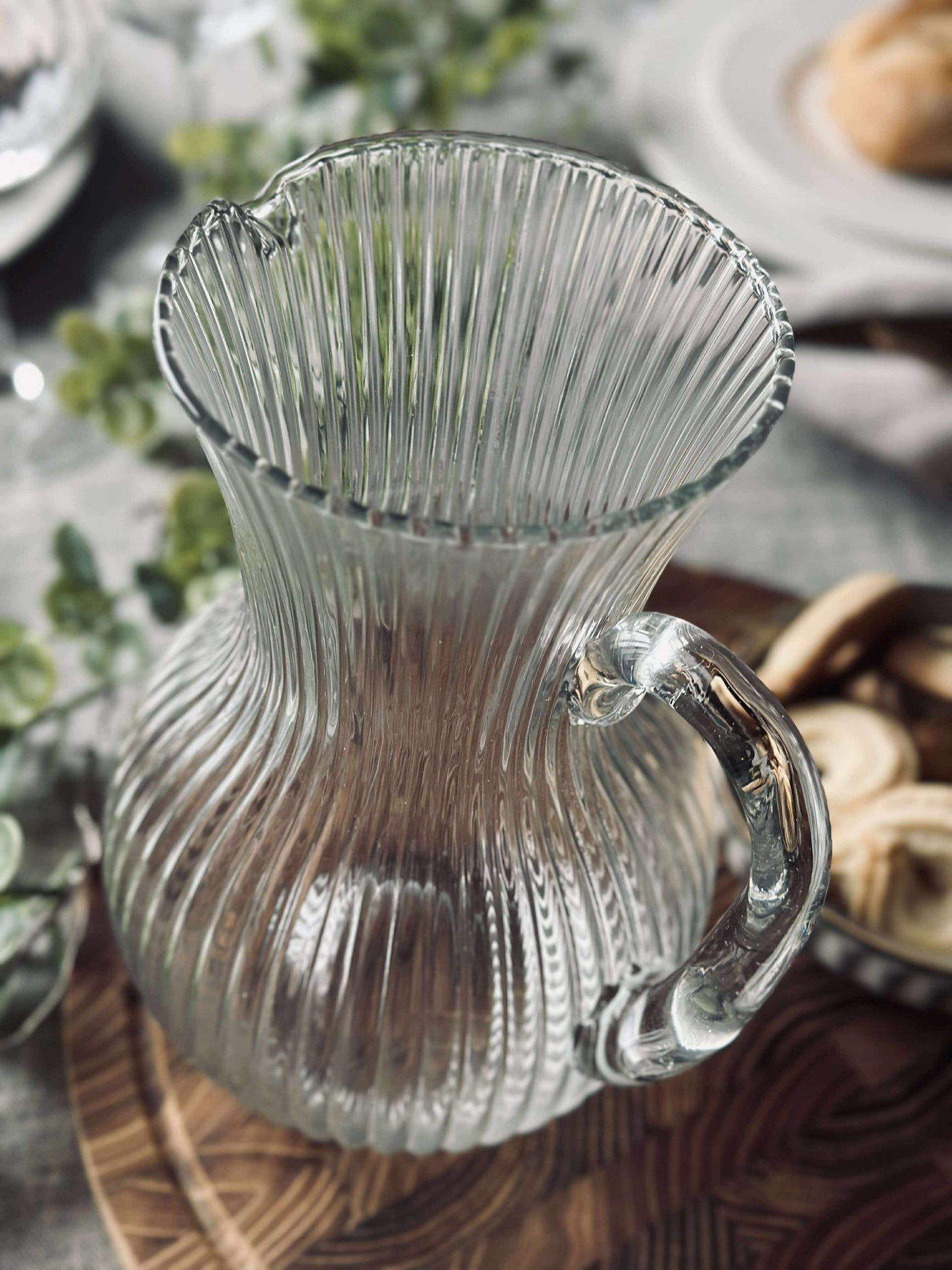 Kanne i klart glass