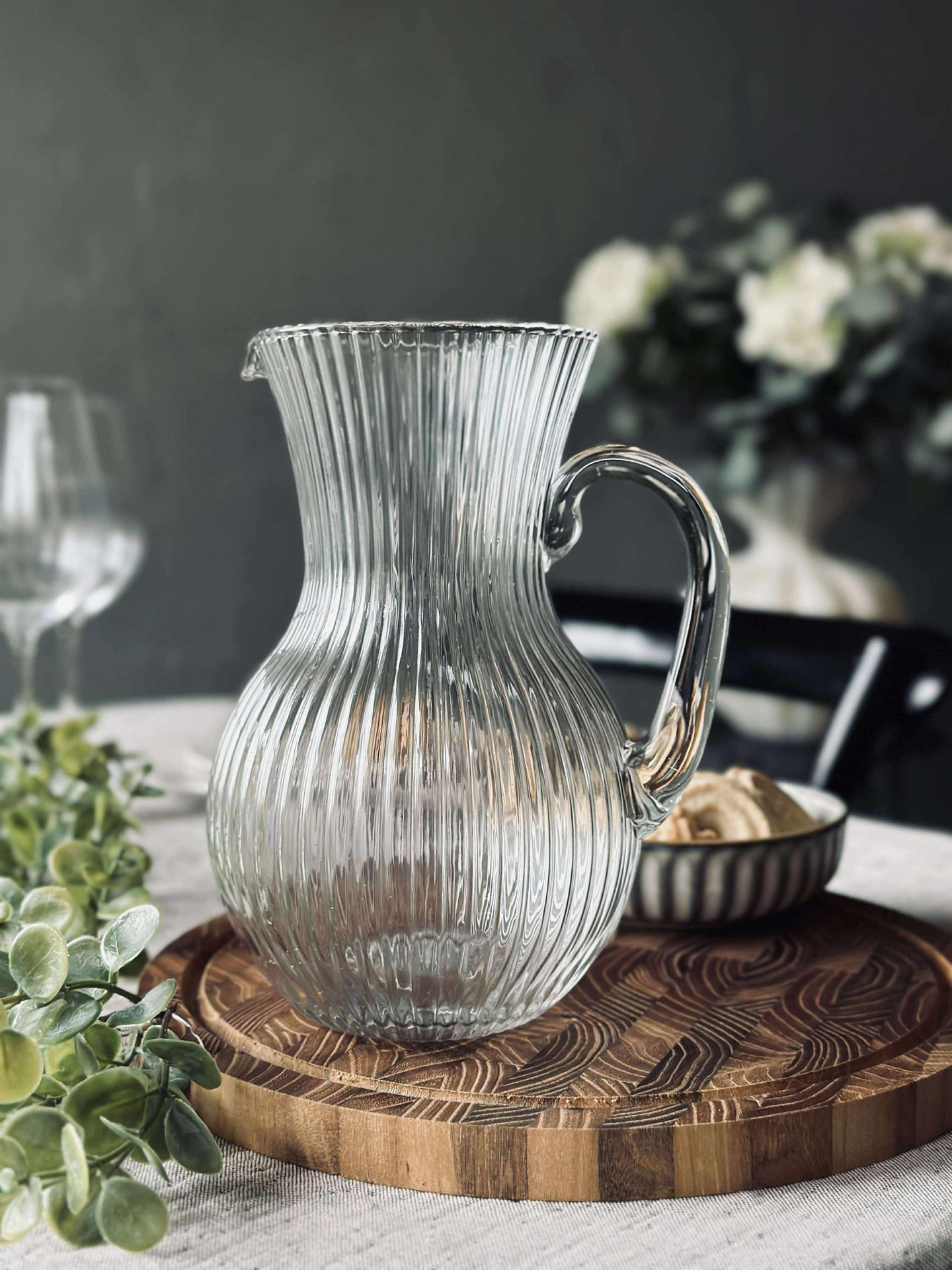 Kanne i klart glass