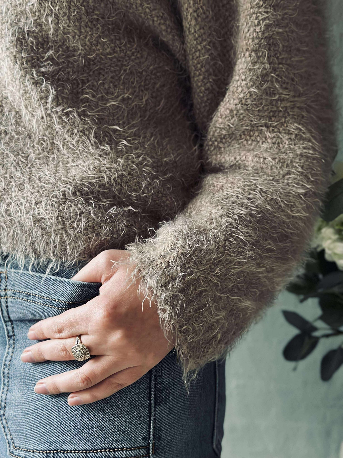Cardigan Dakota - Dark fango