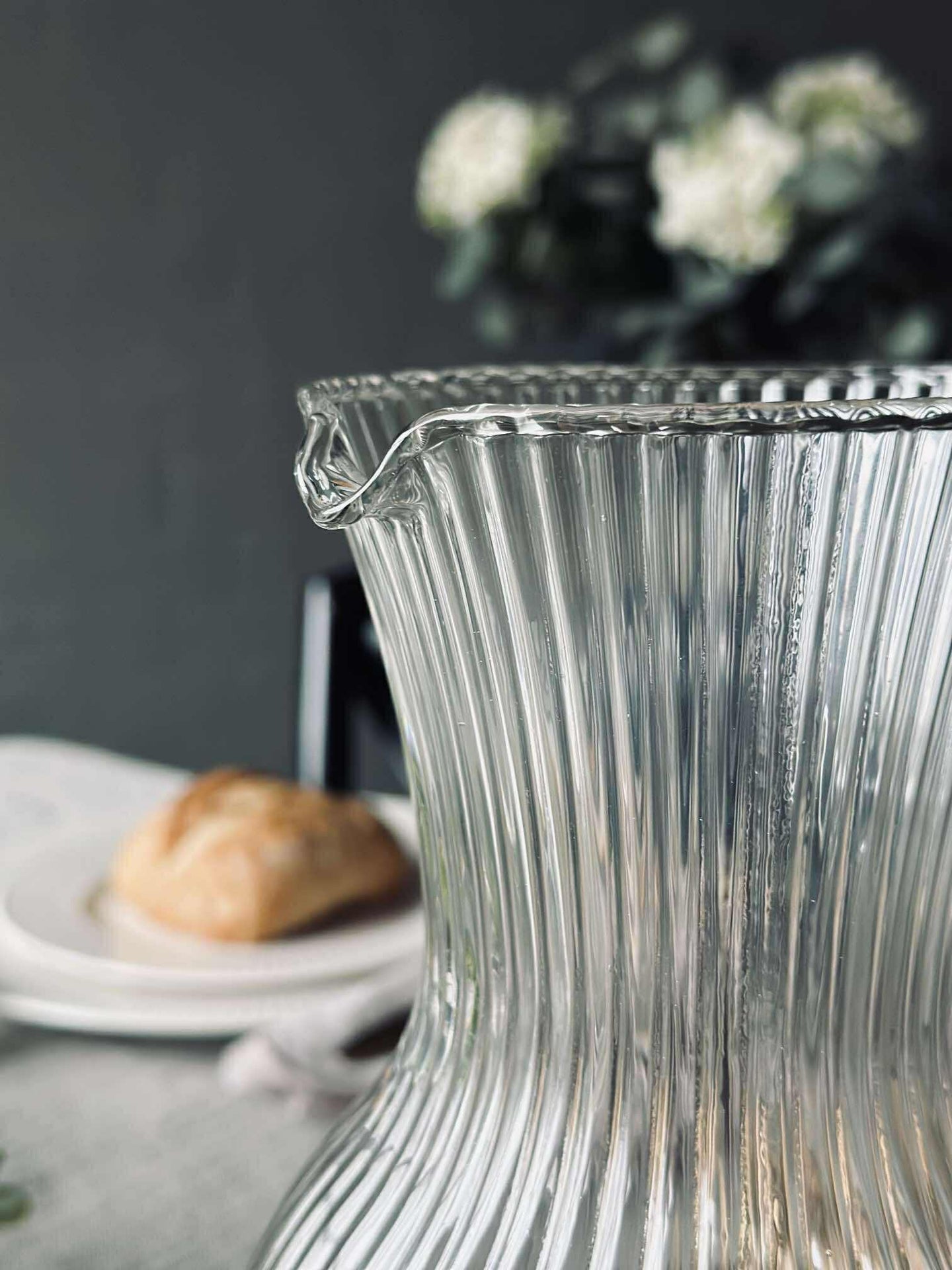 Kanne i klart glass