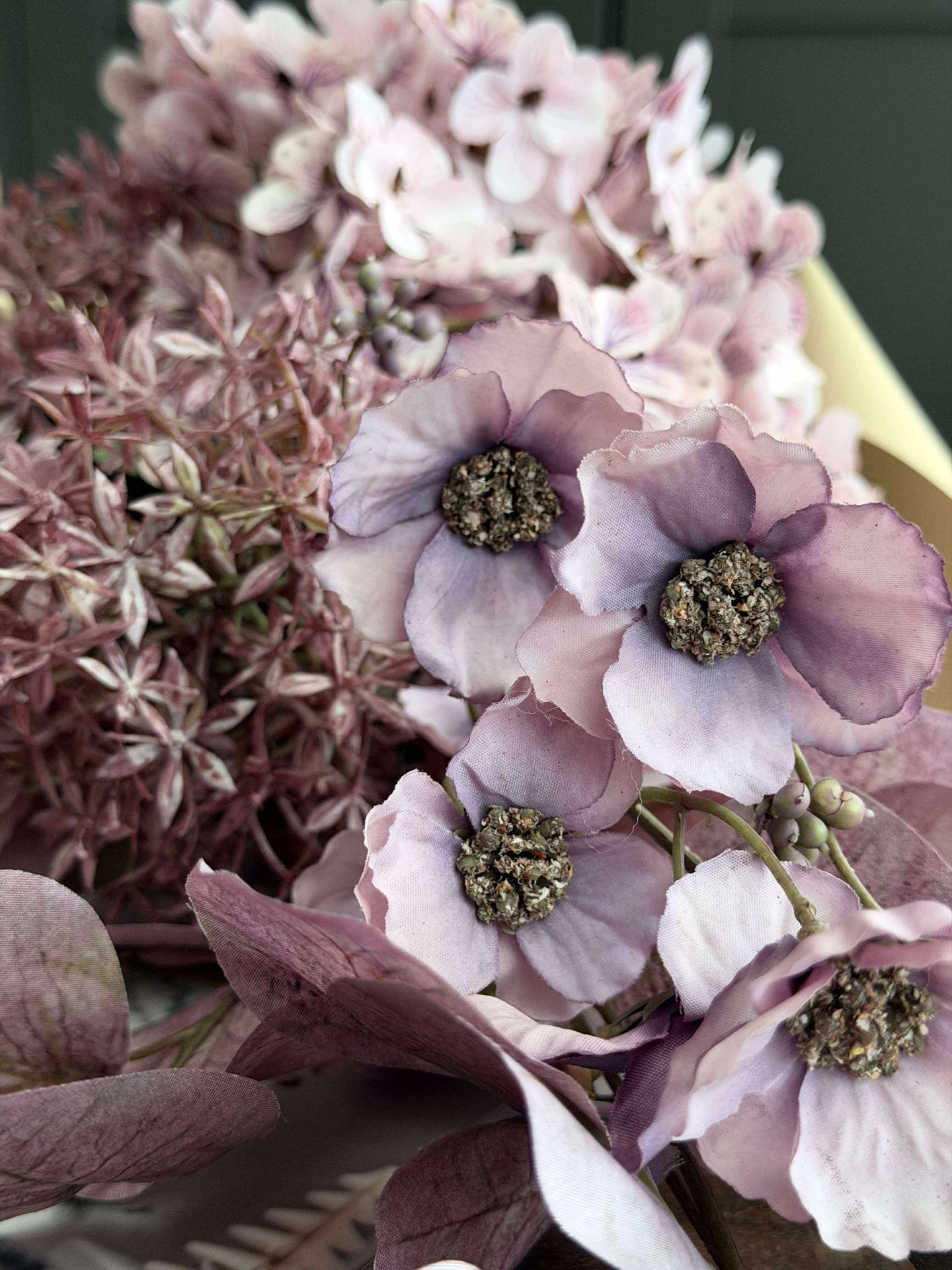 Bukett med hortensia - Syrin / rosa