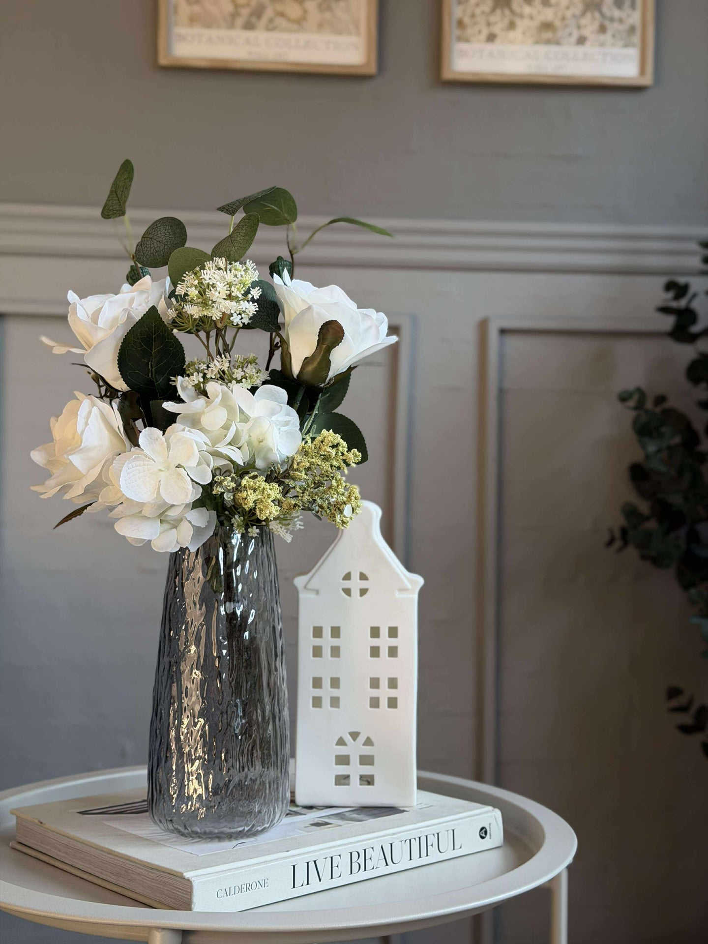 Bukett med hortensia - Hvit