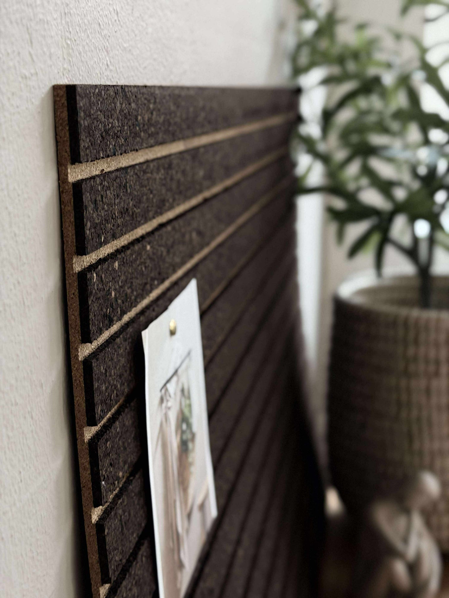 Korkplate med panel effekt NEW Dark - Støydempende