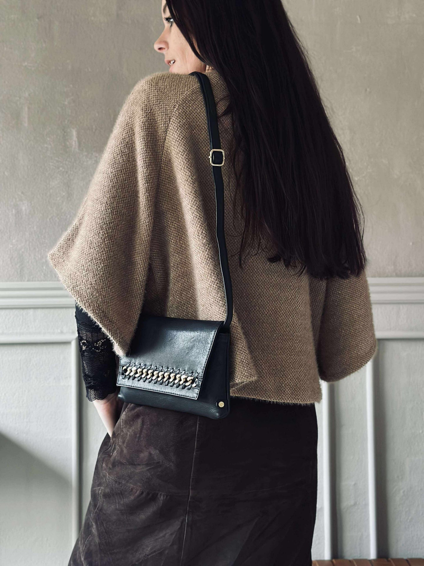 Clutch med gullkjede - Small