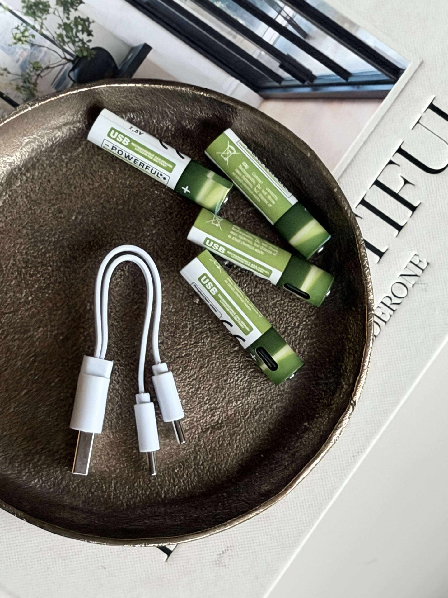 Oppladbare AAA-batterier